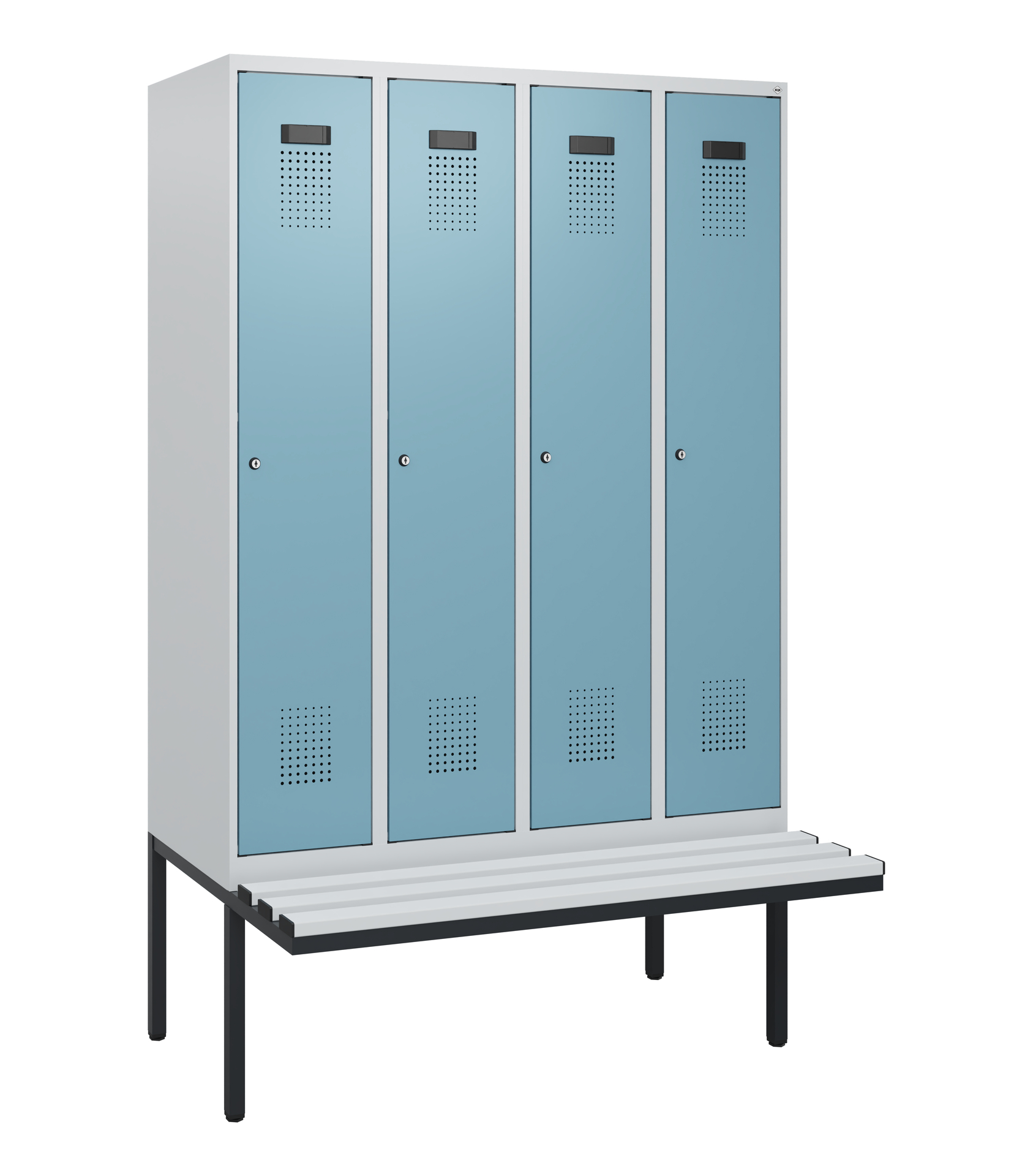C+P Spind Evolo PLUS, Bank, 4 Abteile, 1950x1200x8