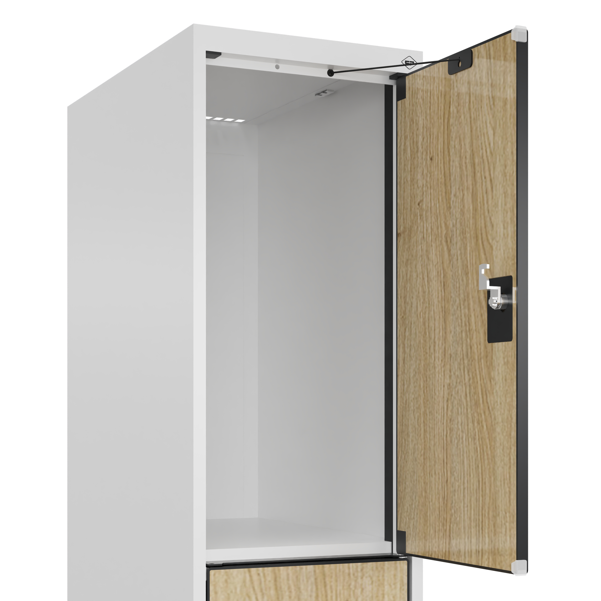 C+P Schlie�fachschrank Evolo PLUS, Sockel, 3 F�cher, 1950x300x500mm