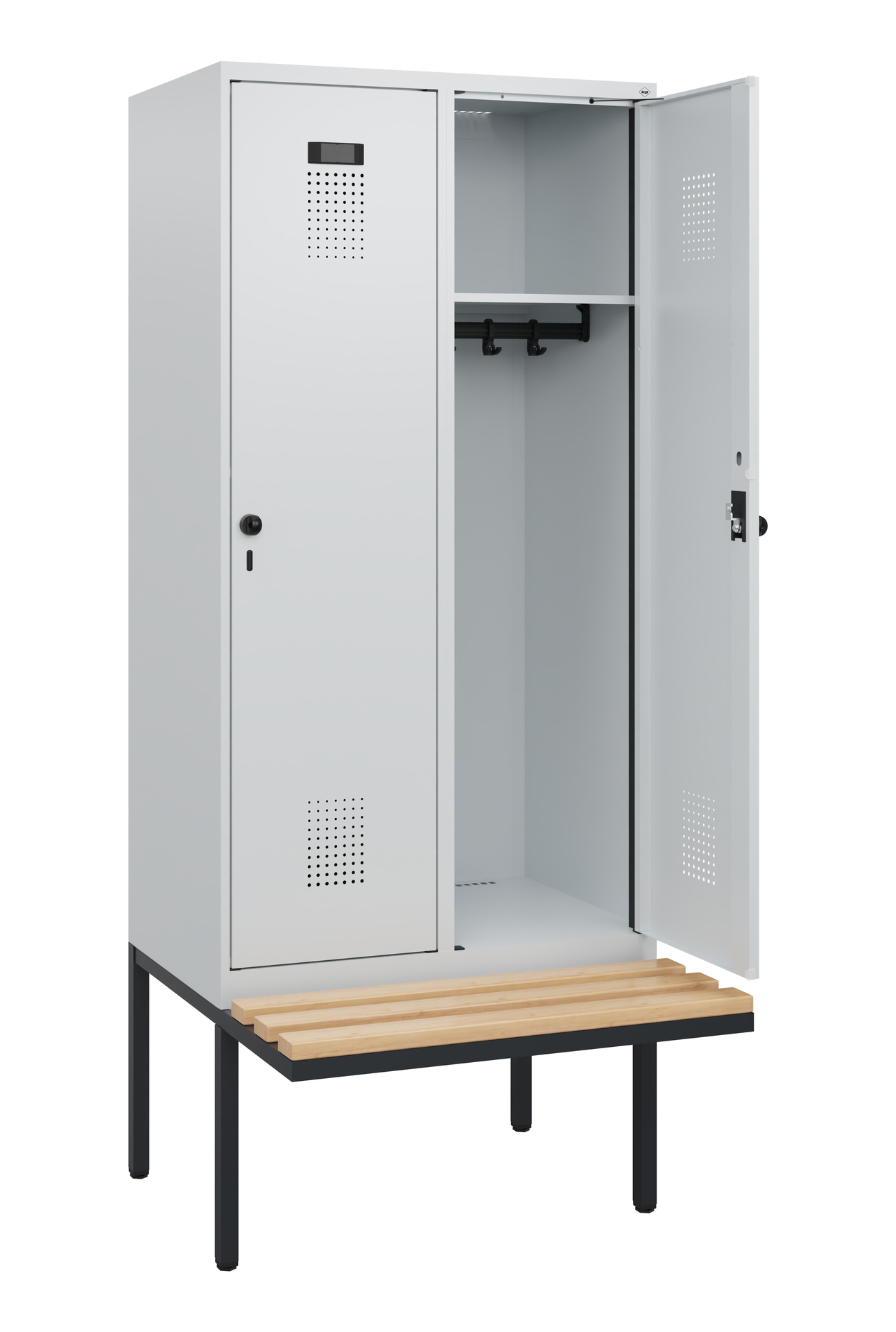 C+P Spind Evolo PLUS, Bank, 2 Abteile, 1950x800x81