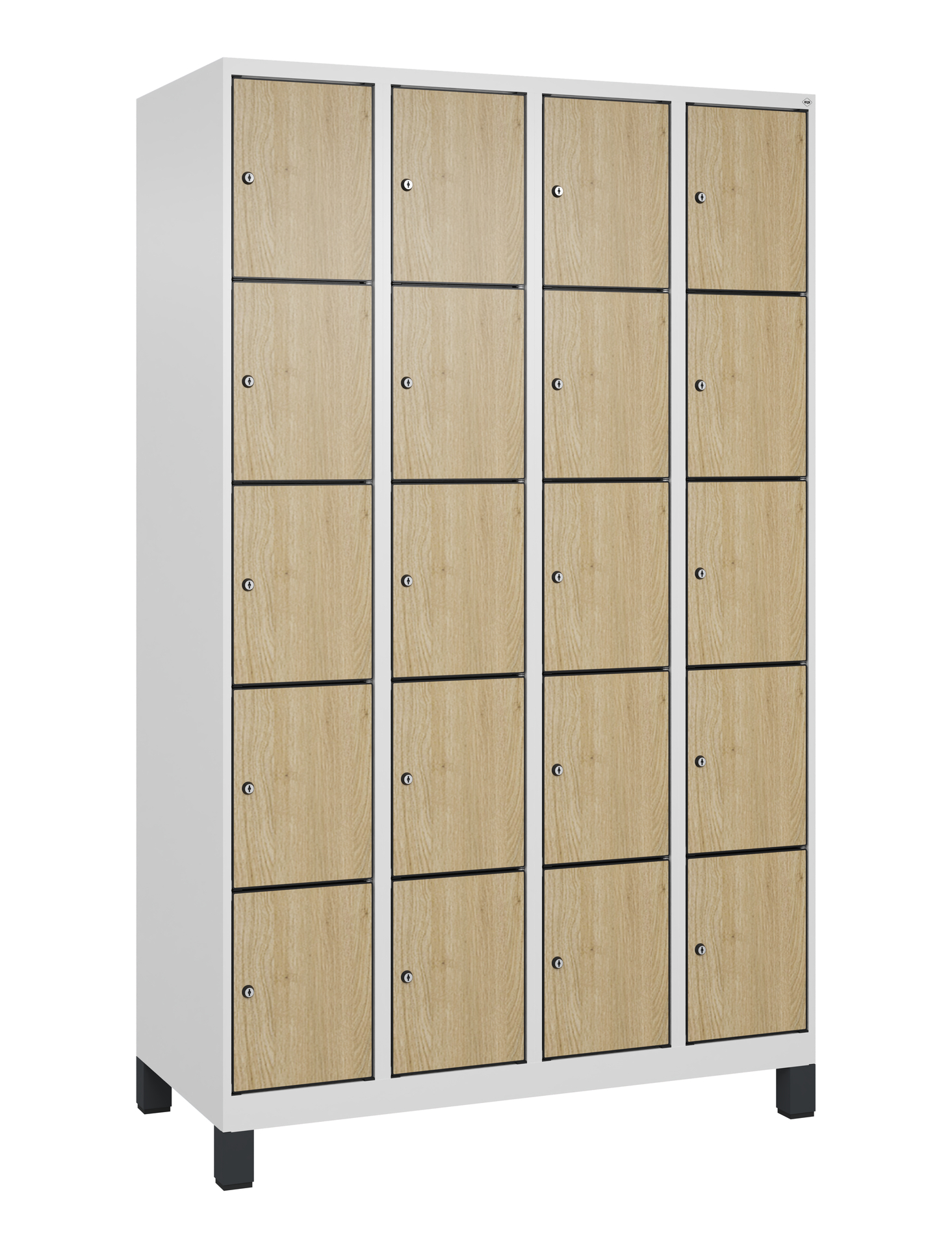 C+P Schlie�fachschrank Evolo PLUS, F��e, 20 F�cher, 1950x1200x500mm