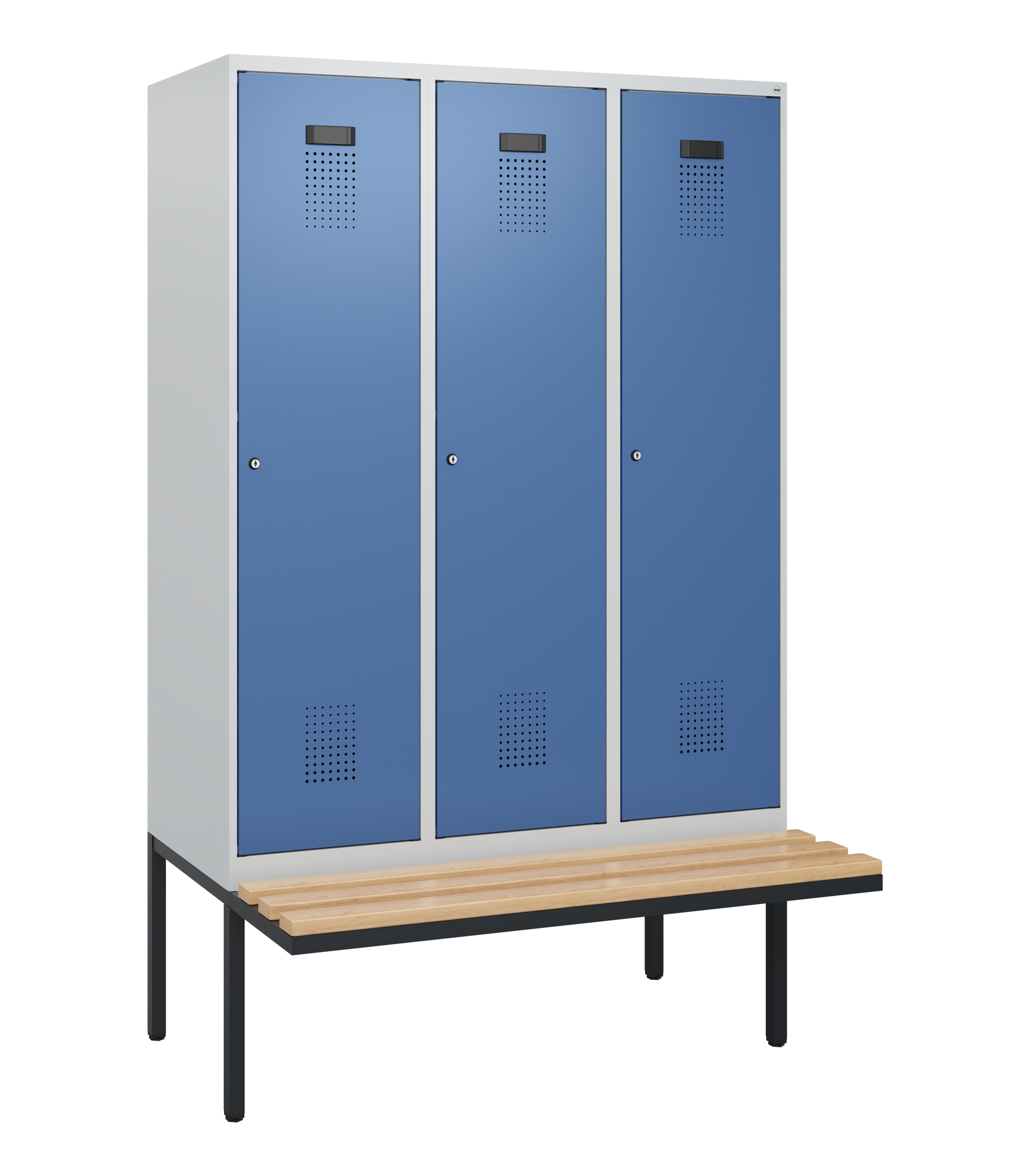 C+P Spind Evolo PLUS, Bank, 3 Abteile, 1950x1200x8