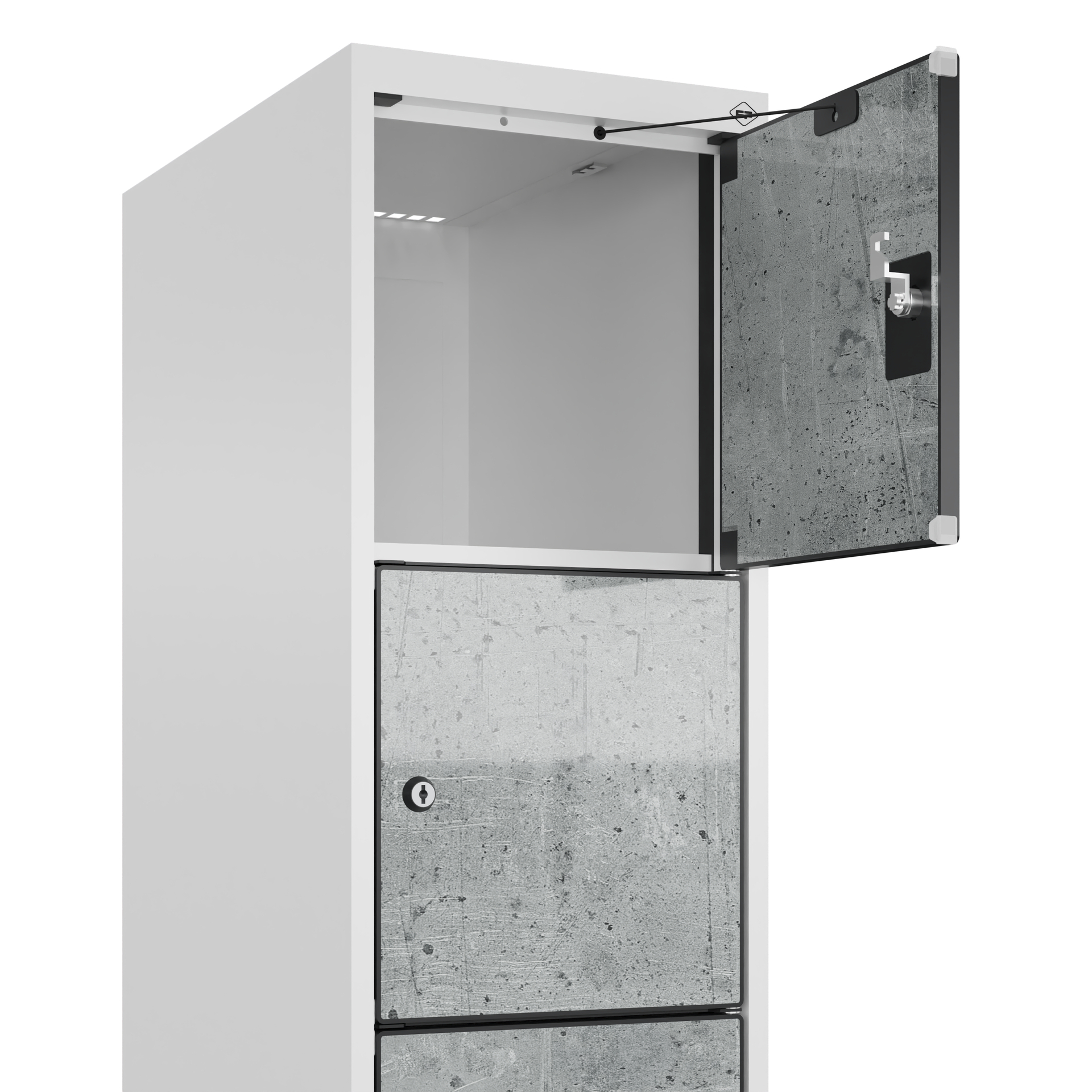 C+P Schlie�fachschrank Evolo PLUS, Sockel, 6 F�cher, 1950x300x500mm