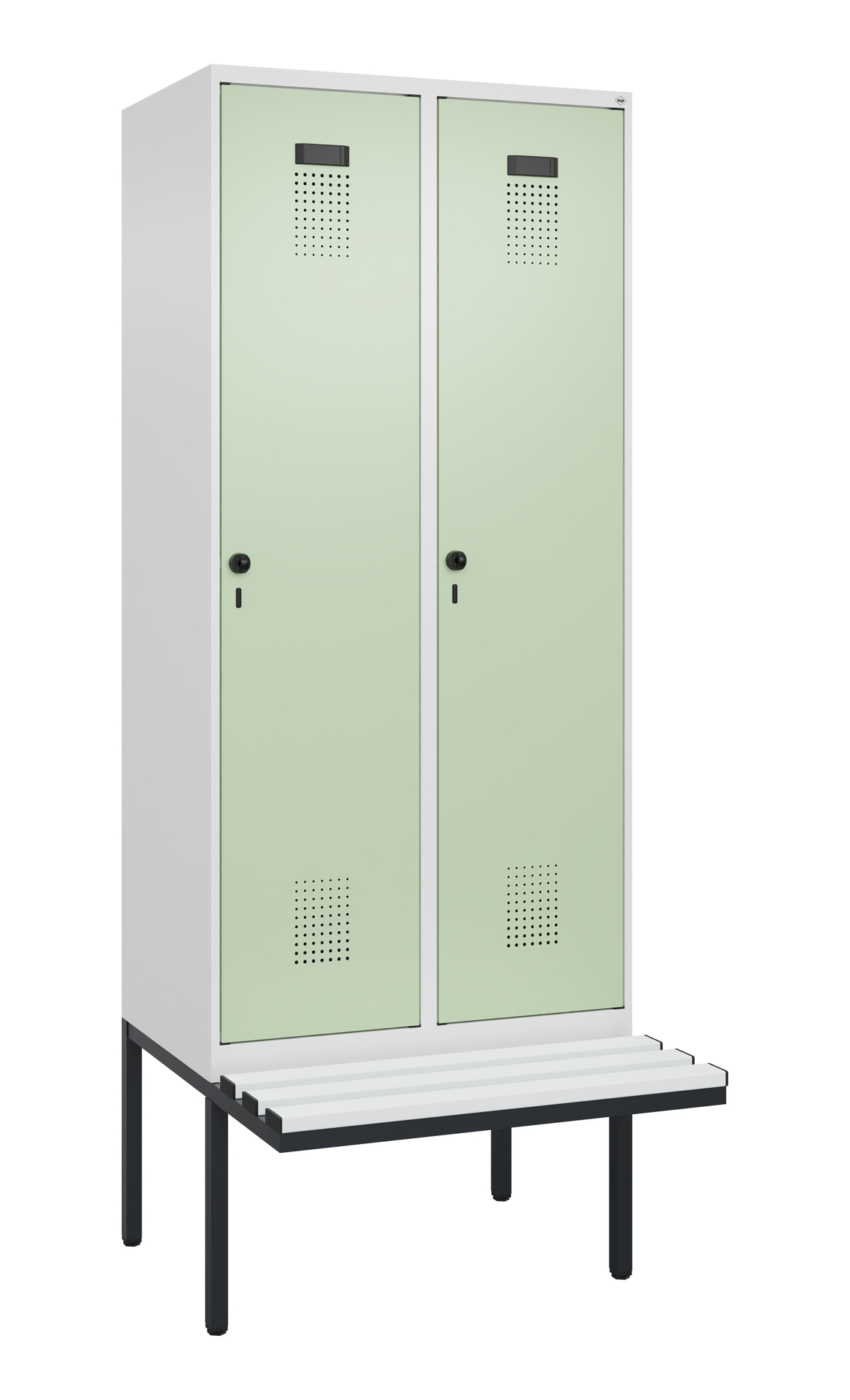 C+P Spind Evolo PLUS, Bank, 2 Abteile, 2120x800x81