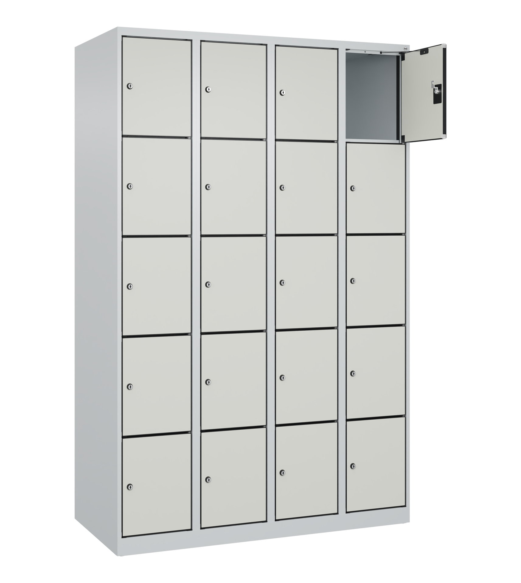 C+P Schlie�fachschrank Evolo PLUS, 20 F�cher, 1850x1200x500mm
