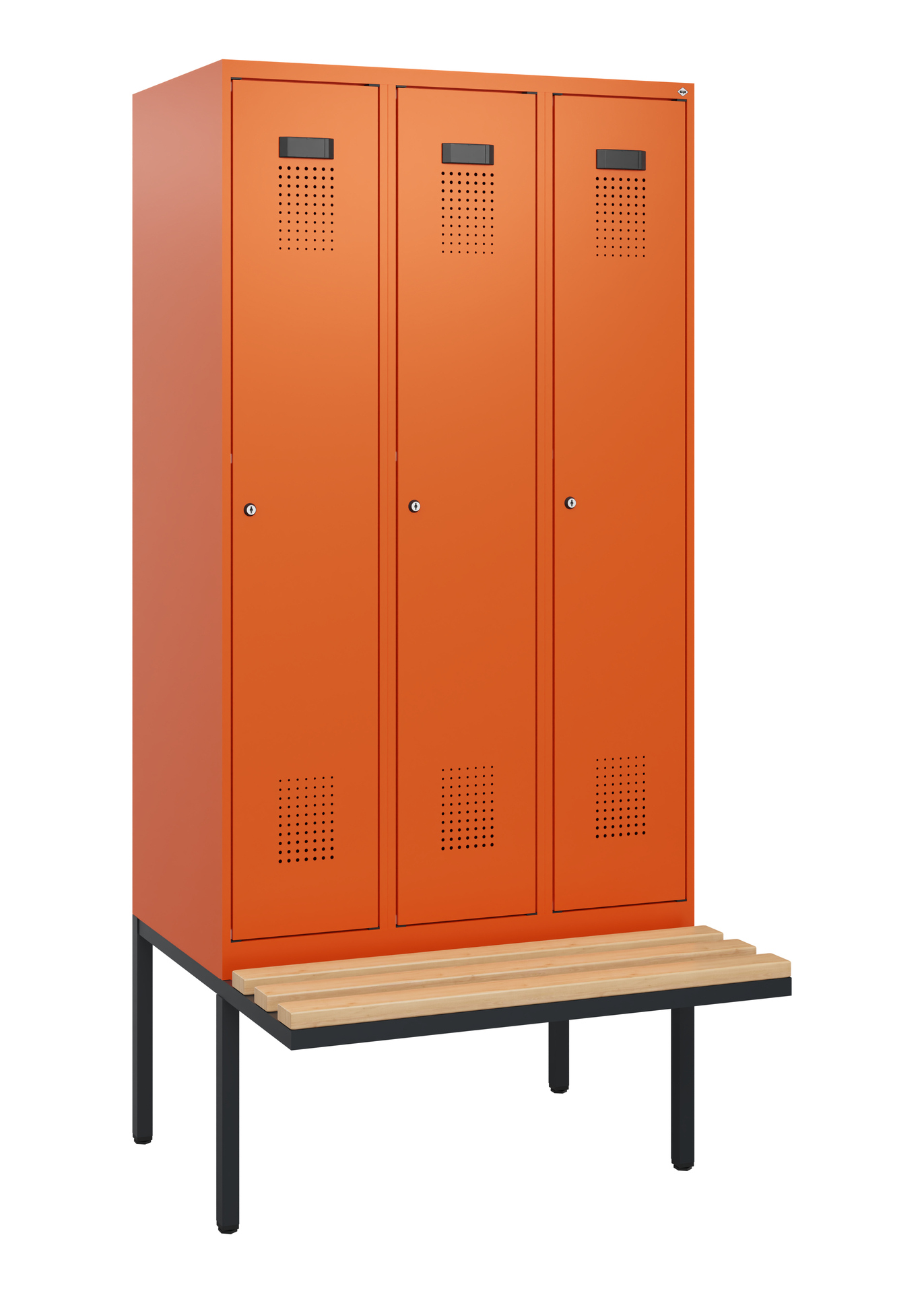 C+P Spind Evolo PLUS, Bank, 3 Abteile, 1950x900x81