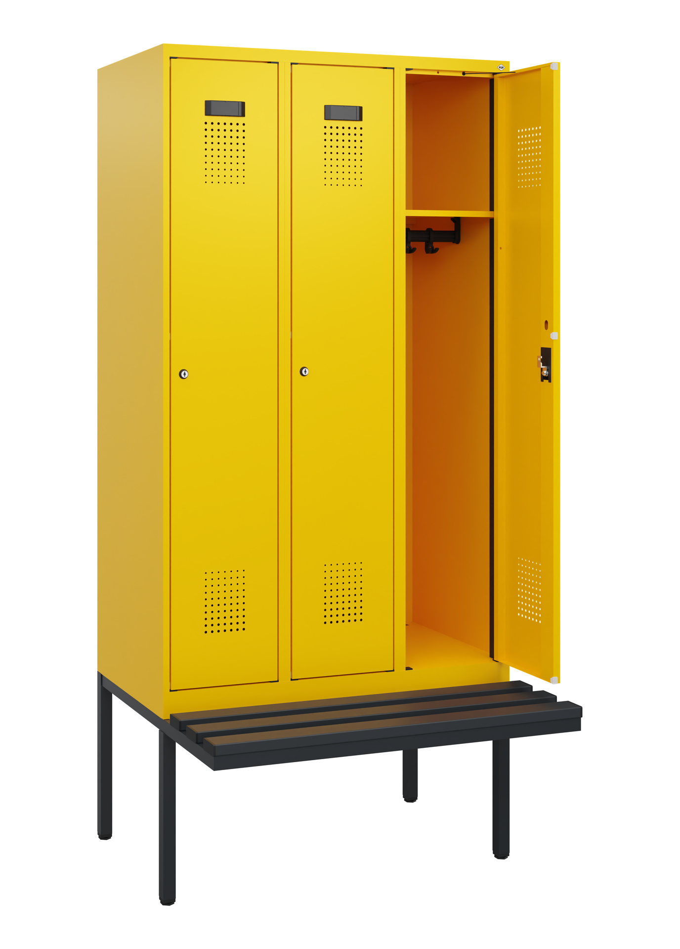 C+P Spind Evolo PLUS, Bank, 3 Abteile, 1950x900x81