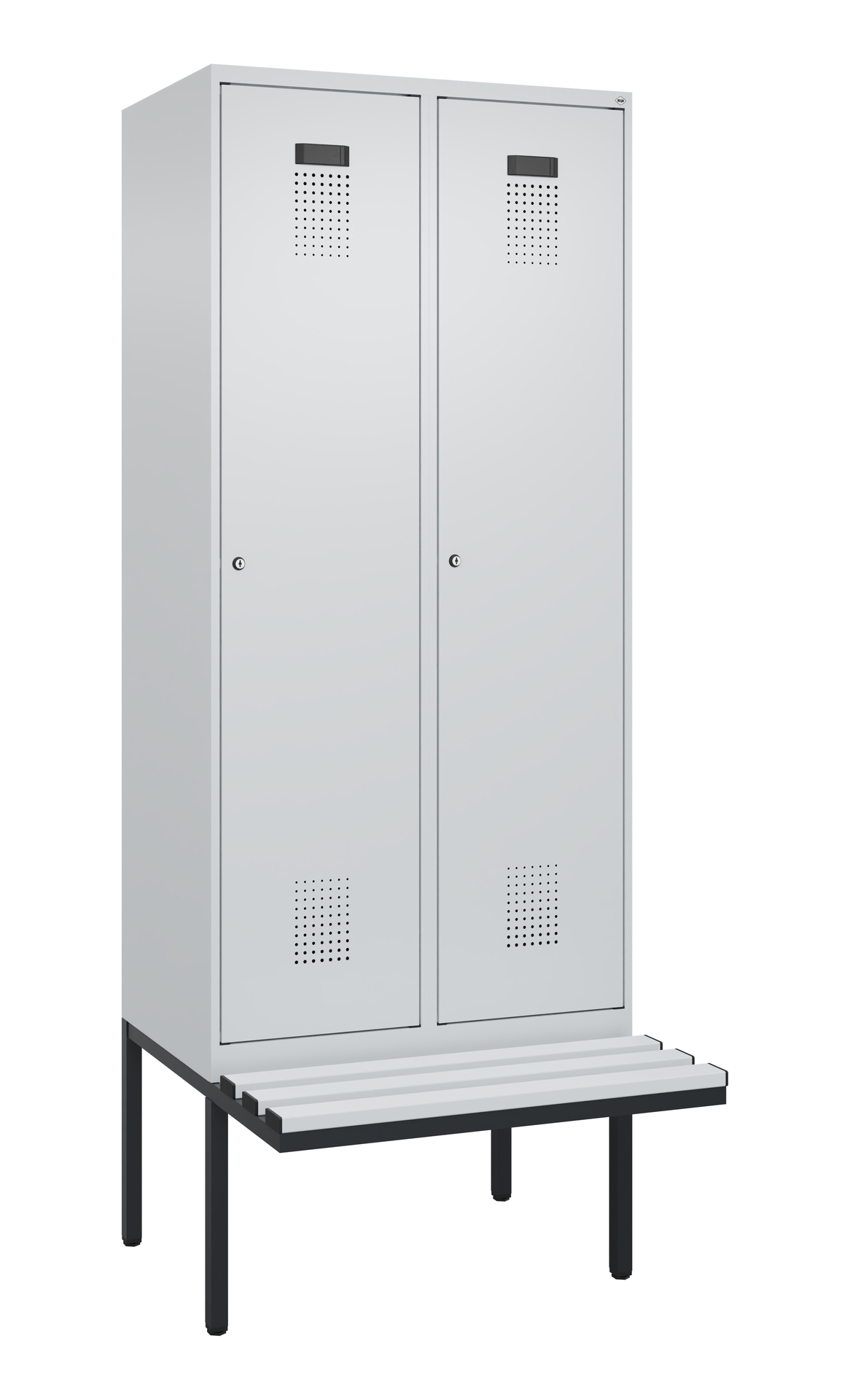 C+P Spind Evolo PLUS, Bank, 2 Abteile, 2120x800x81