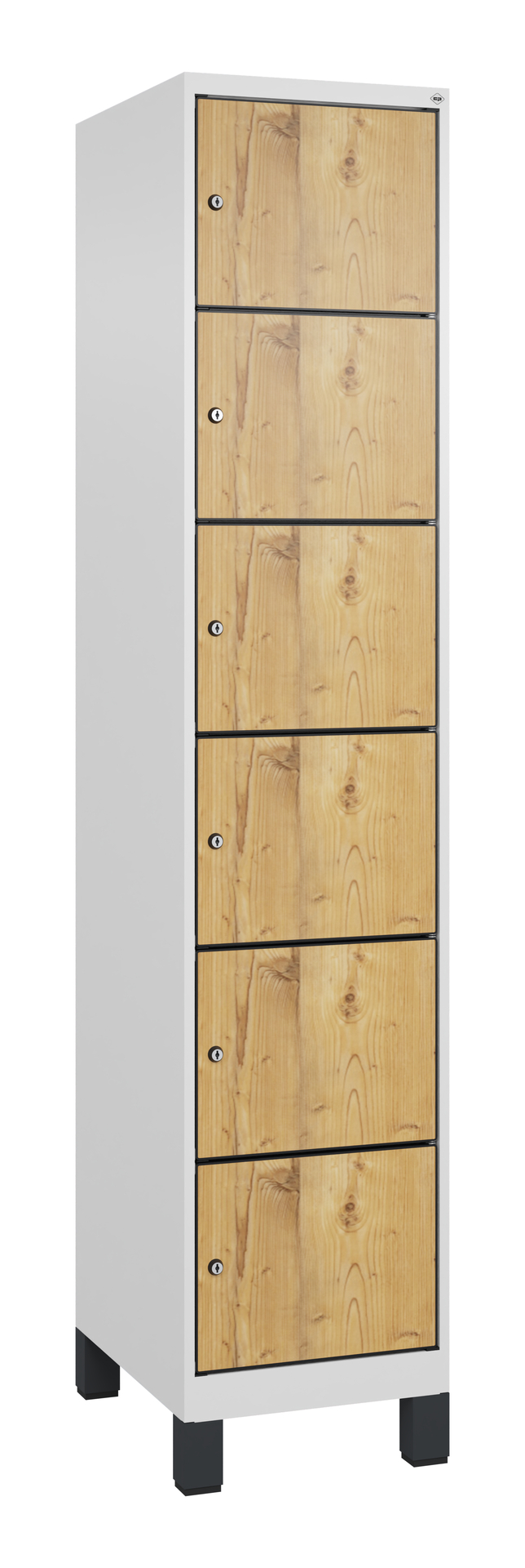 C+P Schlie�fachschrank Evolo PLUS, F��e, 6 F�cher, 1950x400x500mm
