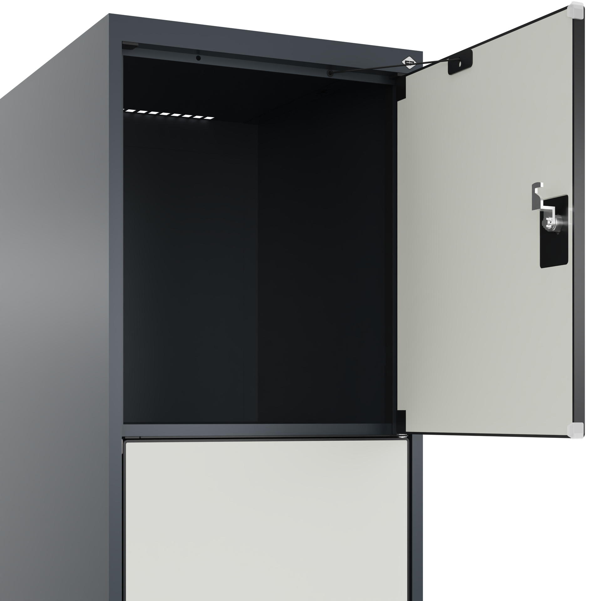 C+P Schlie�fachschrank Evolo PLUS, 4 F�cher, 1850x400x500mm