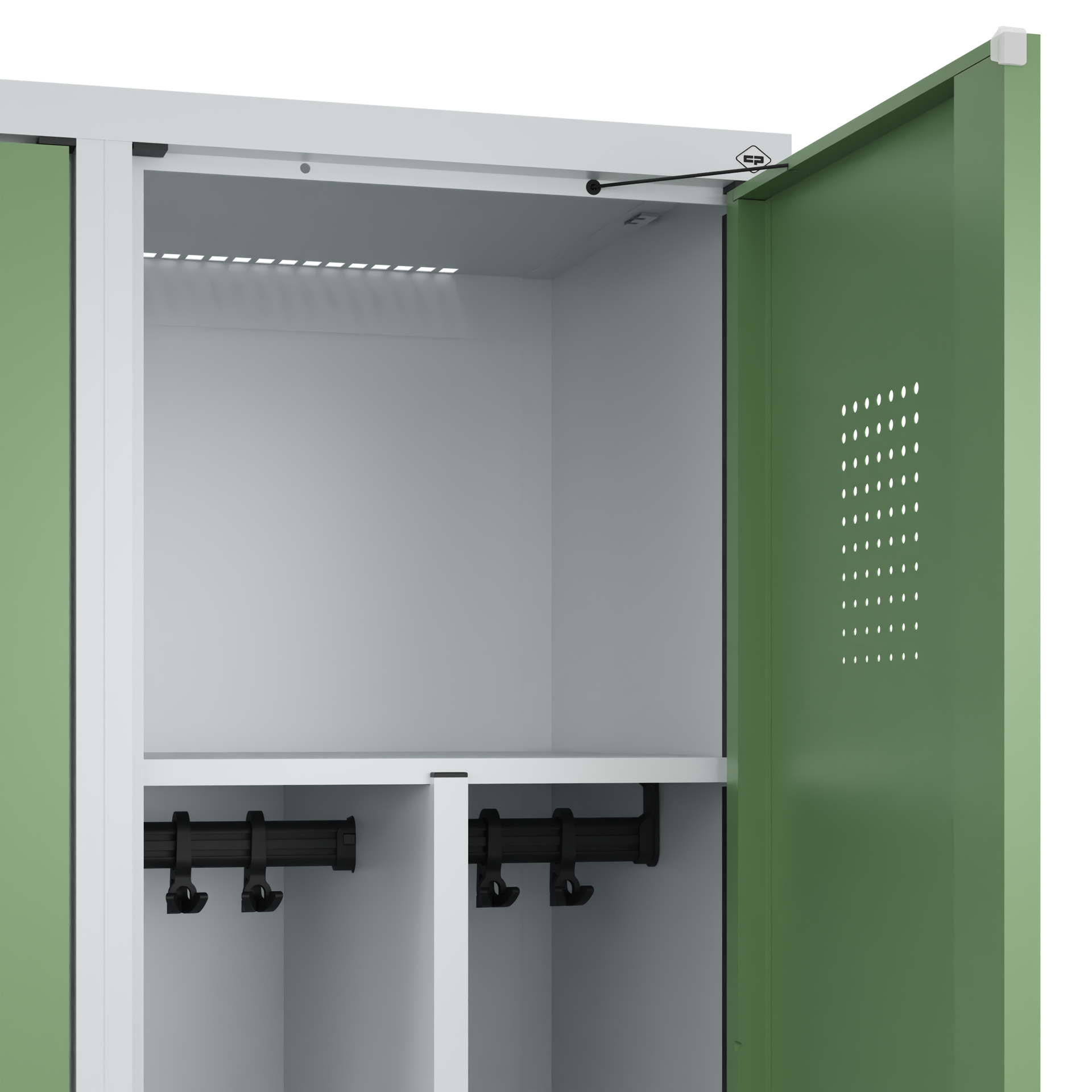 C+P Spind Evolo PLUS, Bank, 3 Abteile, 2120x1200x815mm