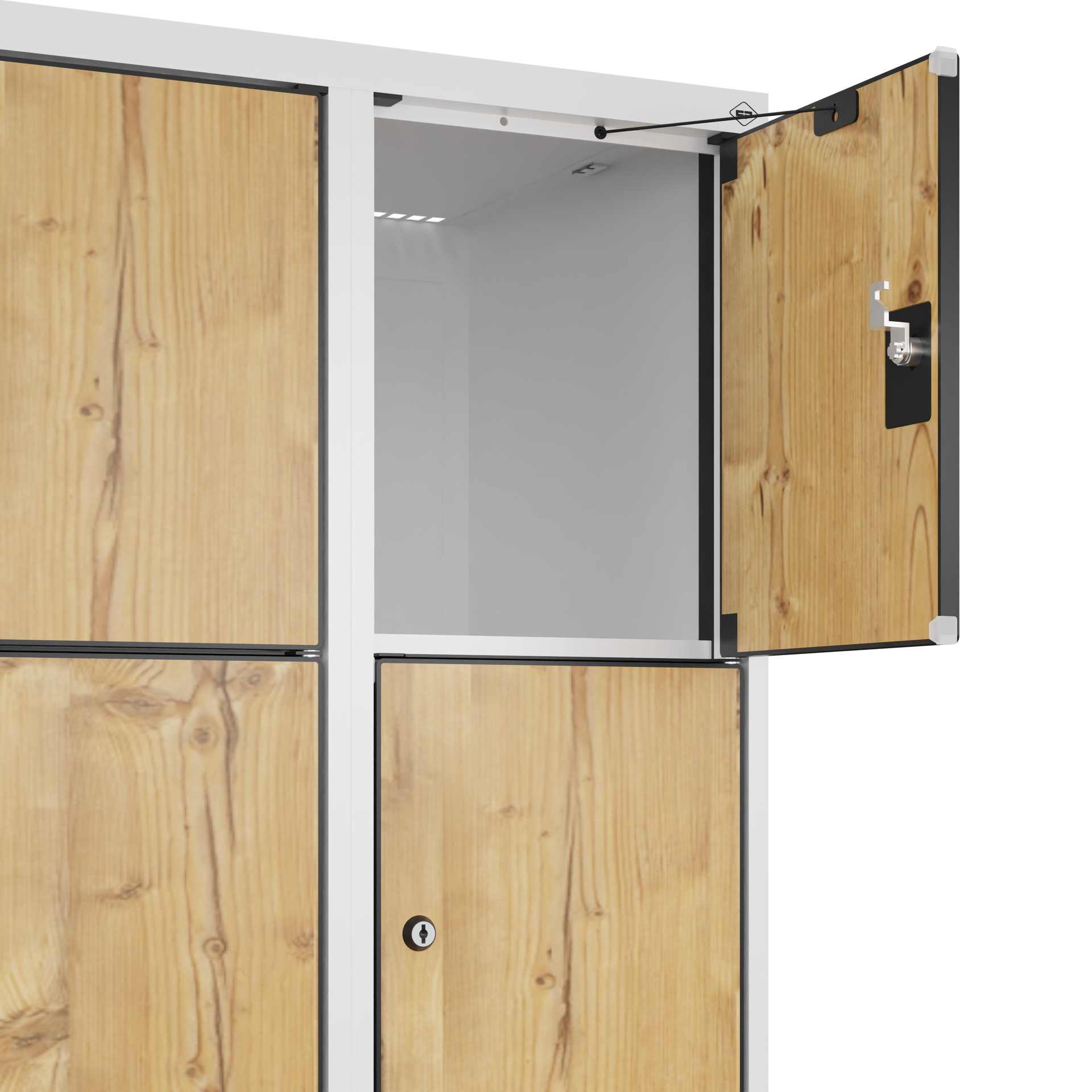 C+P Schlie�fachschrank Evolo PLUS, 15 F�cher, 1850x900x500mm