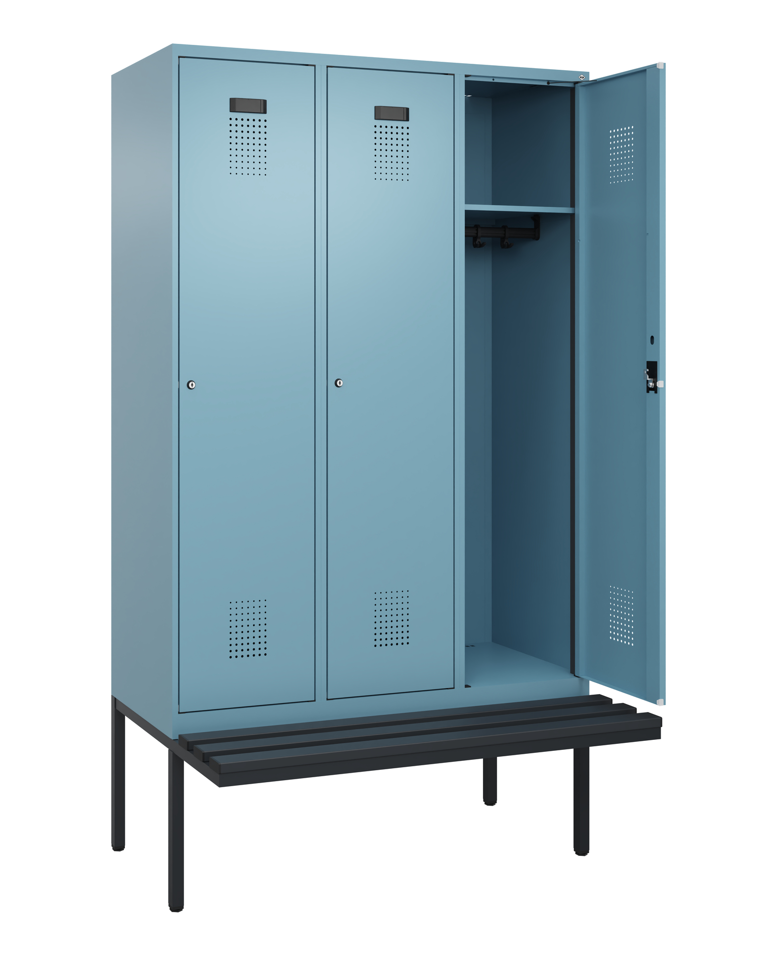 C+P Spind Evolo PLUS, Bank, 3 Abteile, 2120x1200x8