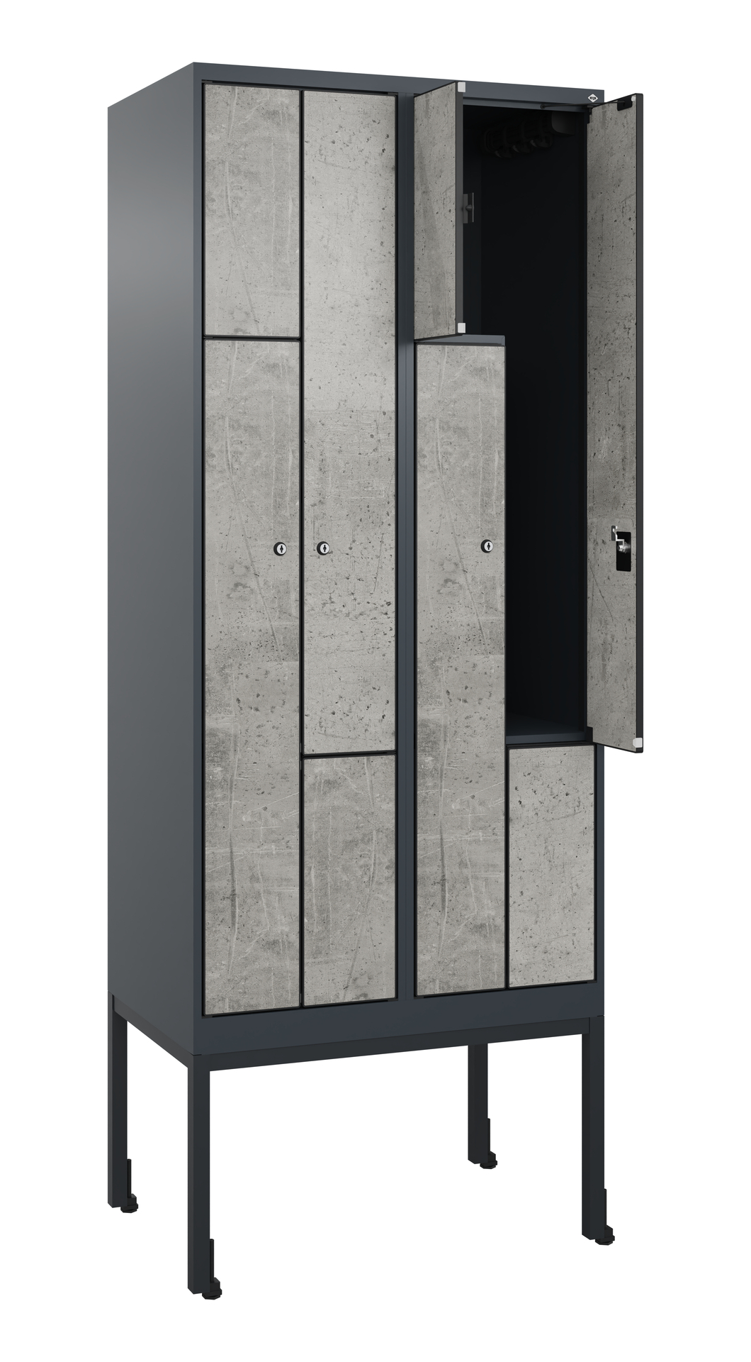 C+P Z-Spind Evolo PLUS, Gestell, 4 F�cher, 2120x800x500mm