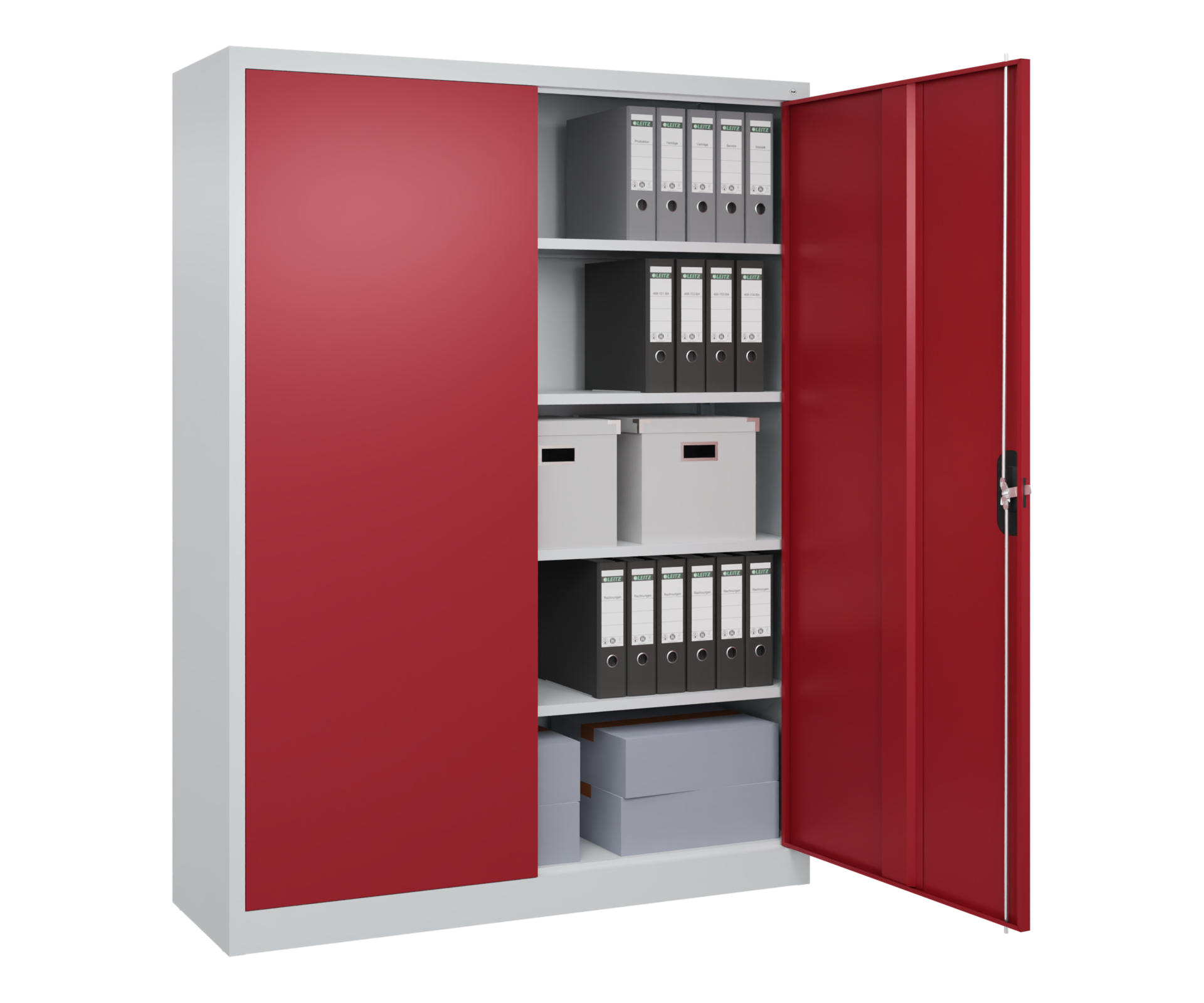 C+P Büroschrank, Acurado, 1950x1500x400mm, 7035/3003