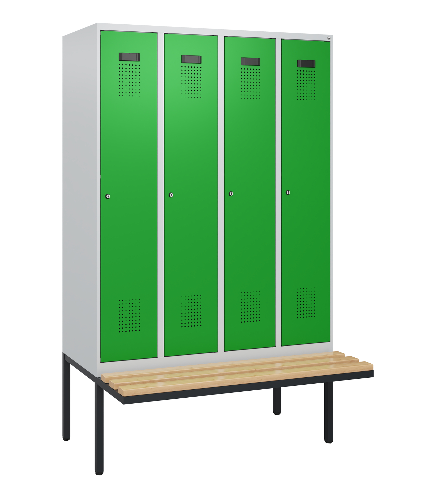 C+P Spind Evolo PLUS, Bank, 4 Abteile, 1950x1200x8