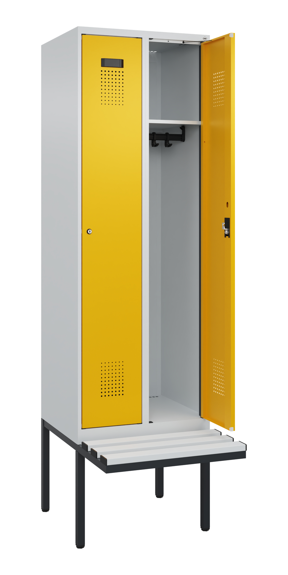 C+P Spind Evolo PLUS, Bank, 2 Abteil, 2120x600x815