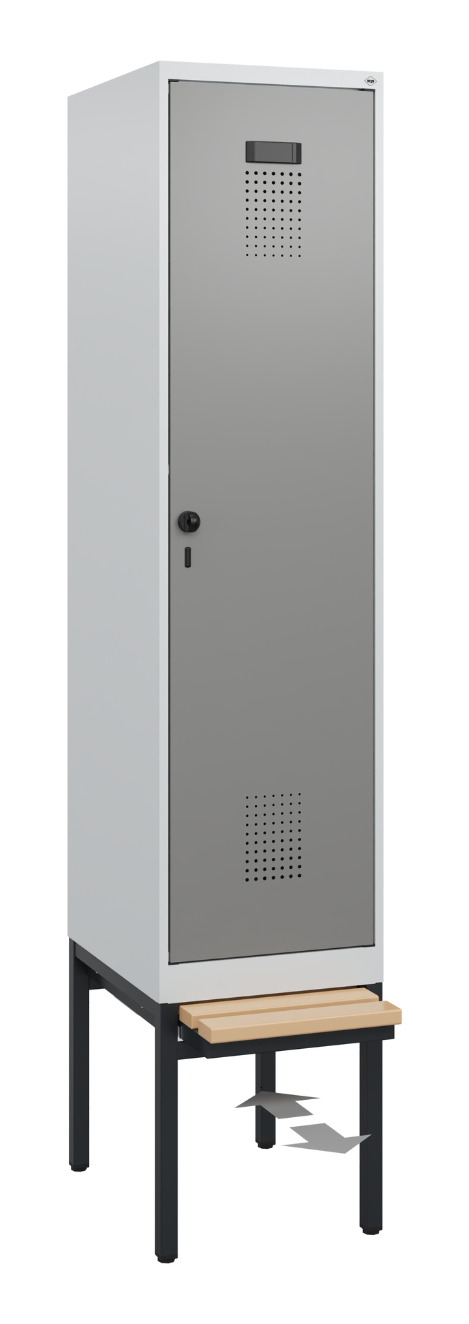 C+P Spind Evolo PLUS, Bank, 1 Abteil, 1950x400x815mm