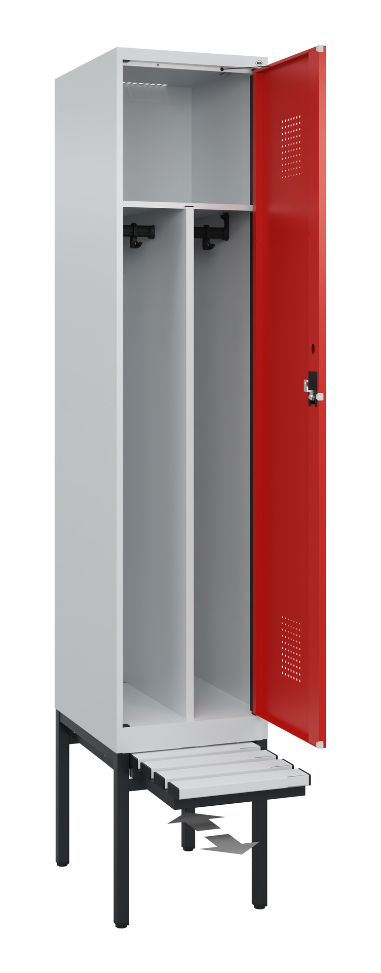 C+P Spind Evolo PLUS, Bank, 1 Abteil, 2120x400x815mm