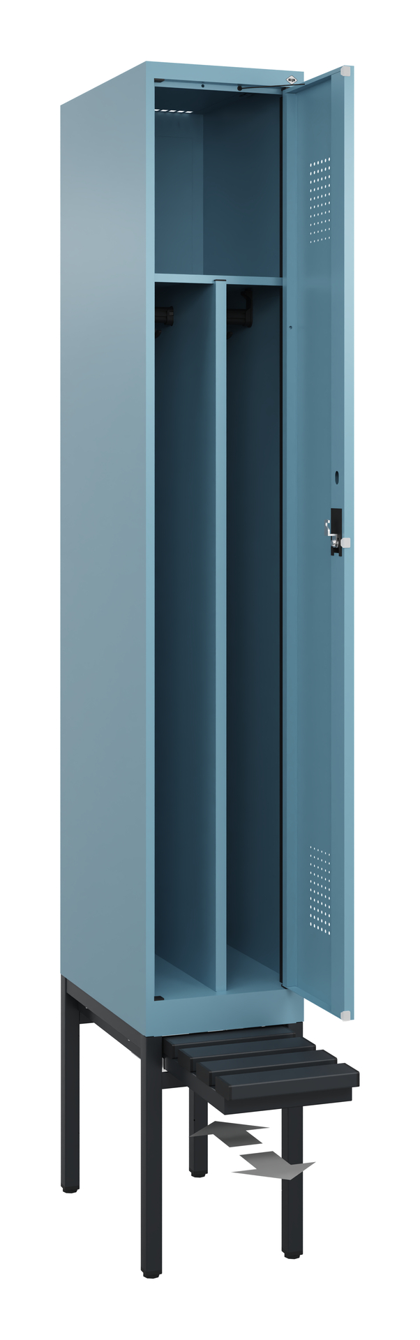 C+P Spind Evolo PLUS, Bank, 1 Abteil, 2120x300x815mm