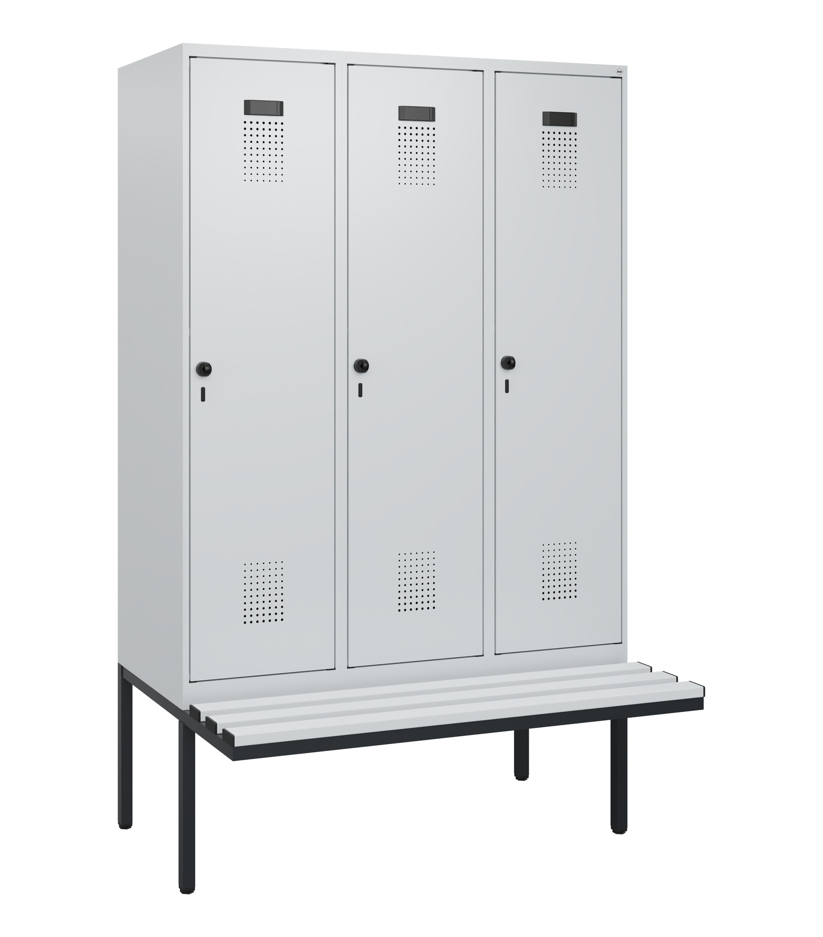 C+P Spind Evolo PLUS, Bank, 3 Abteile, 1950x1200x8