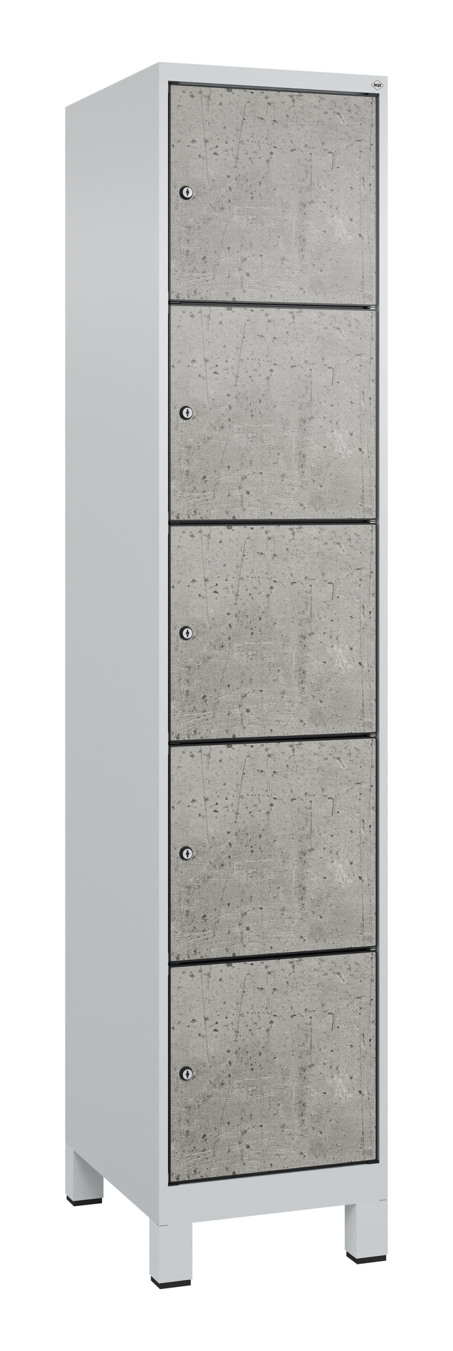 C+P Schlie�fachschrank Evolo PLUS, F��e, 5 F�cher, 1950x400x500mm