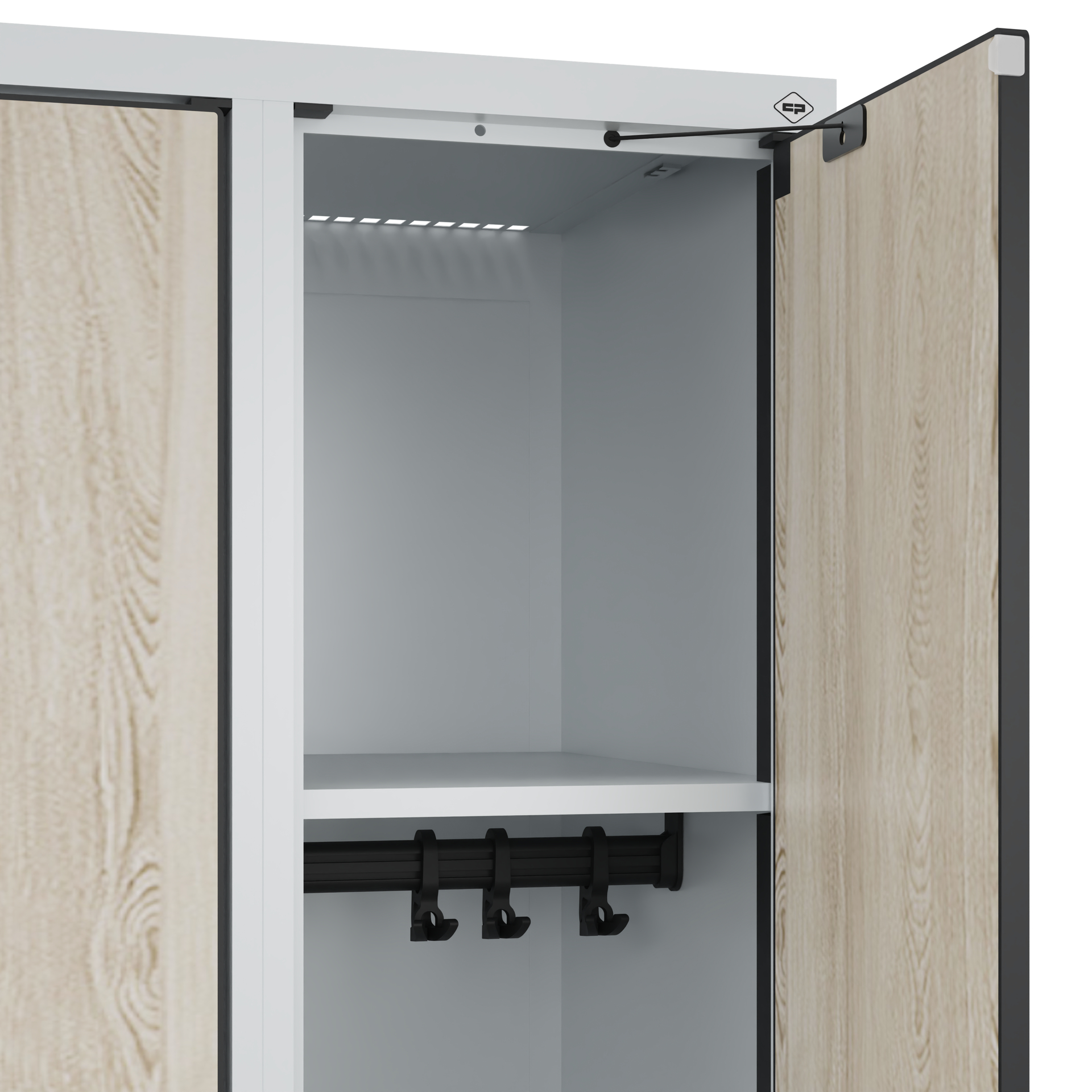 C+P Spind Evolo PLUS, Bank, 1 Abteil, 2120x300x815mm