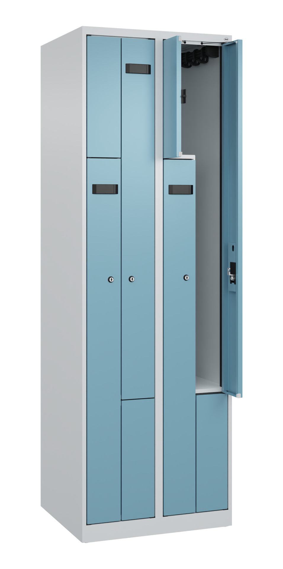 C+P Z-Spind Evolo PLUS, 4 Fächer, 1850x600x500mm