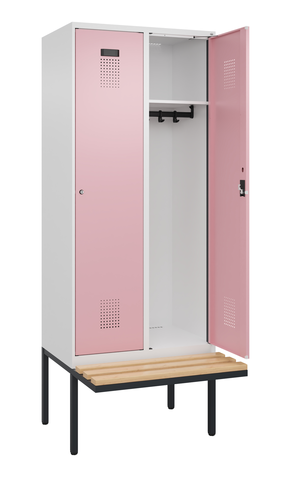 C+P Spind Evolo PLUS, Bank, 2 Abteile, 2120x800x81