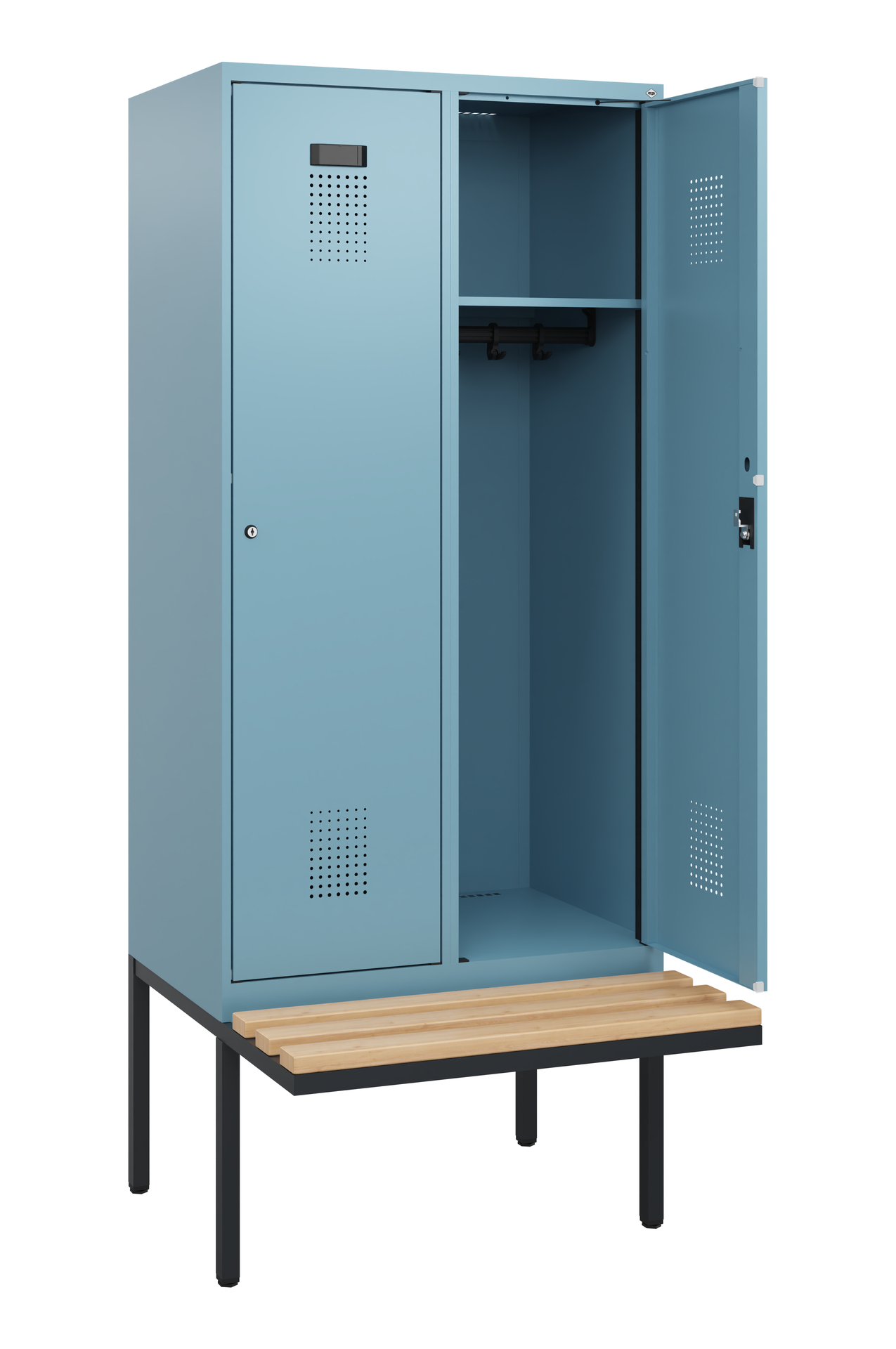 C+P Spind Evolo PLUS, Bank, 2 Abteile, 1950x800x81
