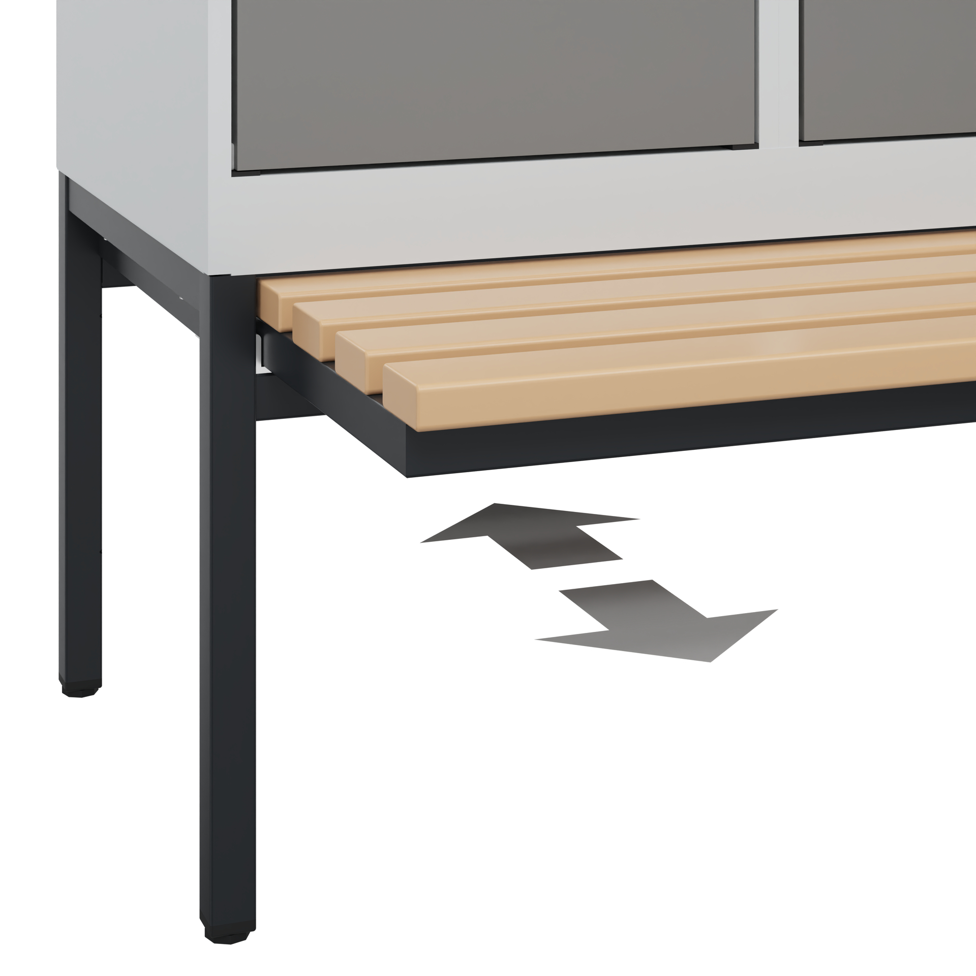C+P Spind Evolo PLUS, Bank, 1 Abteil, 1950x400x815mm