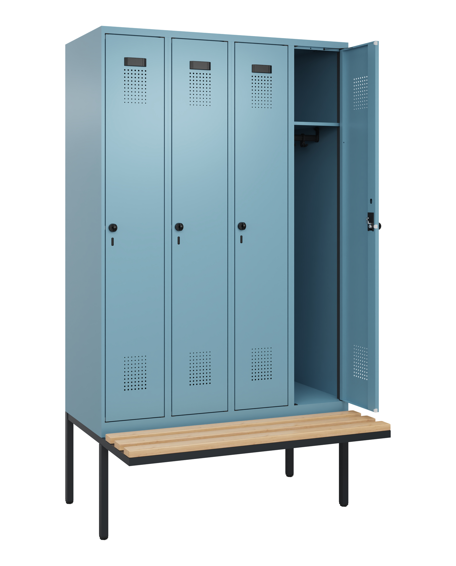 C+P Spind Evolo PLUS, Bank, 4 Abteile, 2120x1200x8