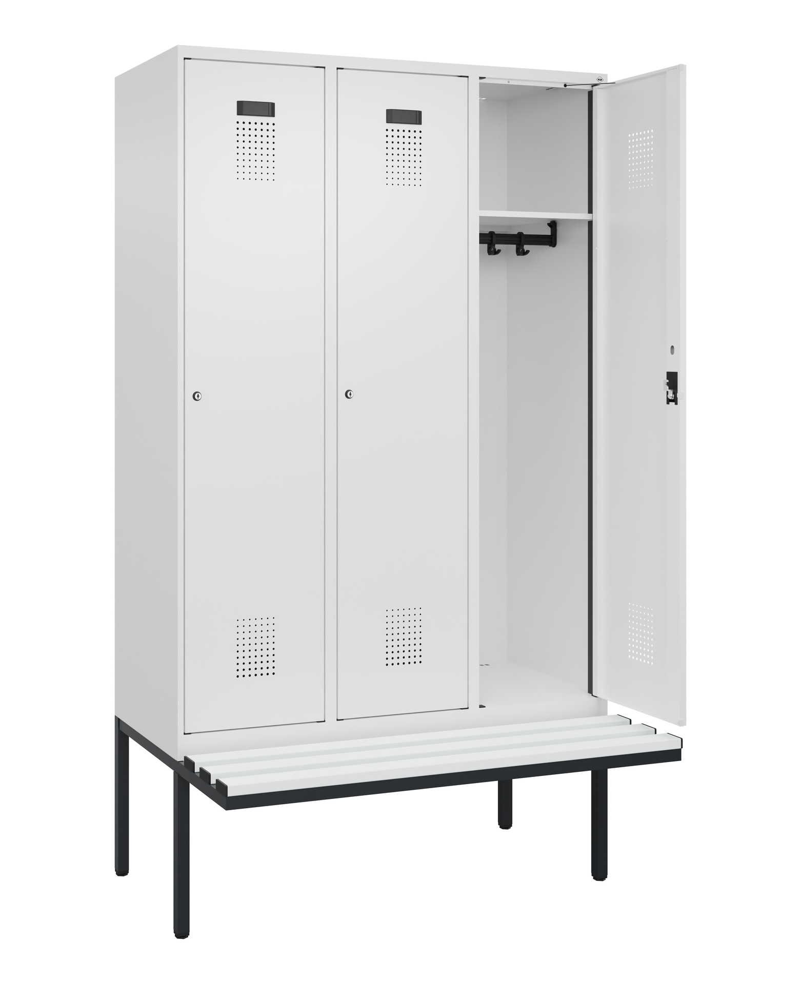 C+P Spind Evolo PLUS, Bank, 3 Abteile, 2120x1200x8