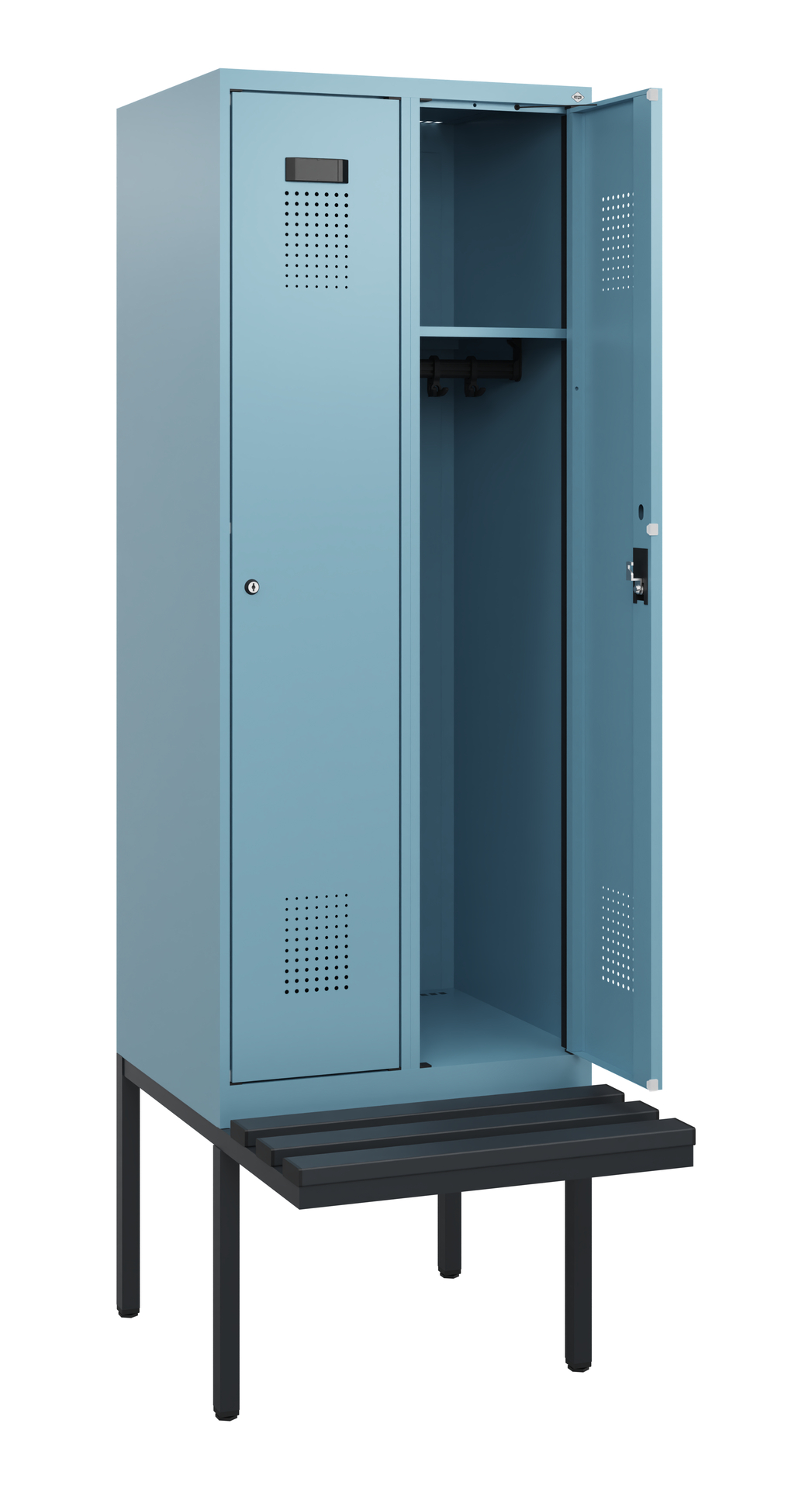 C+P Spind Evolo PLUS, Bank, 2 Abteile, 1950x600x81