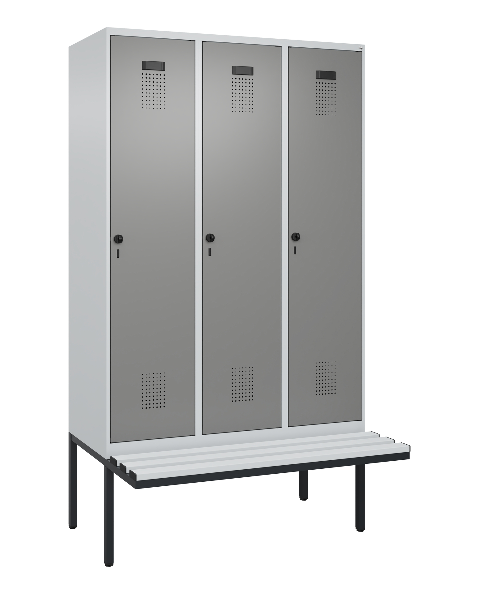 C+P Spind Evolo PLUS, Bank, 3 Abteile, 2120x1200x8