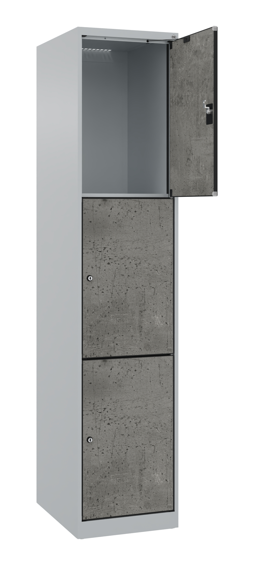 C+P Schlie�fachschrank Evolo PLUS, 3 F�cher, 1850x400x500mm