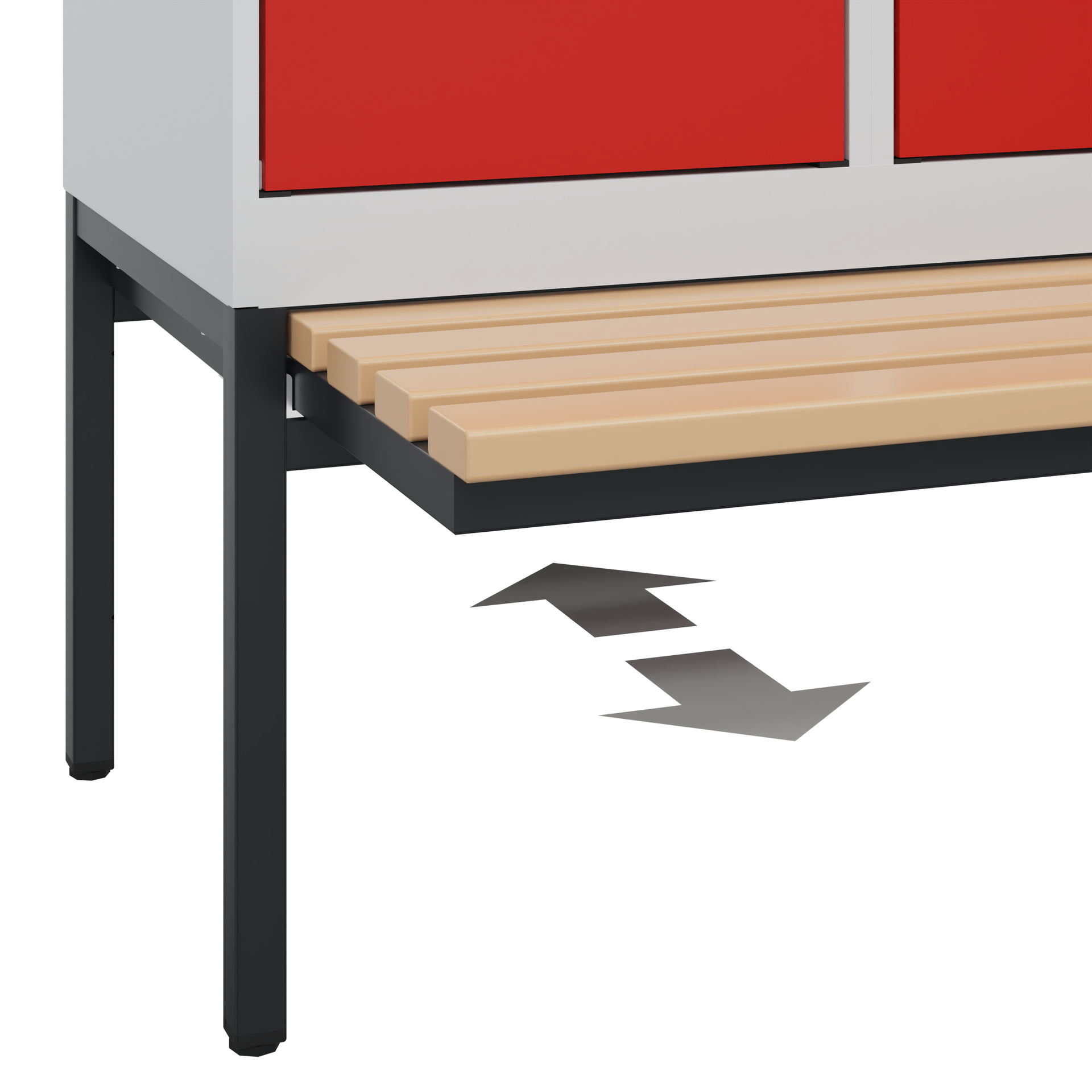 C+P Spind Evolo PLUS, Bank, 1 Abteil, 2120x400x815mm