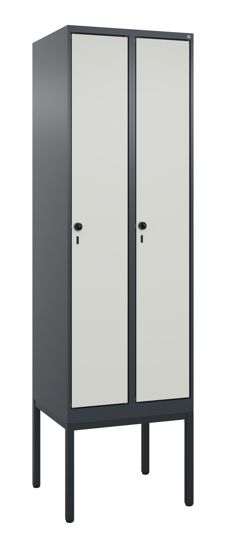 C+P Spind Evolo PLUS, Gestell, 2 Abteile, 2120x600x500mm