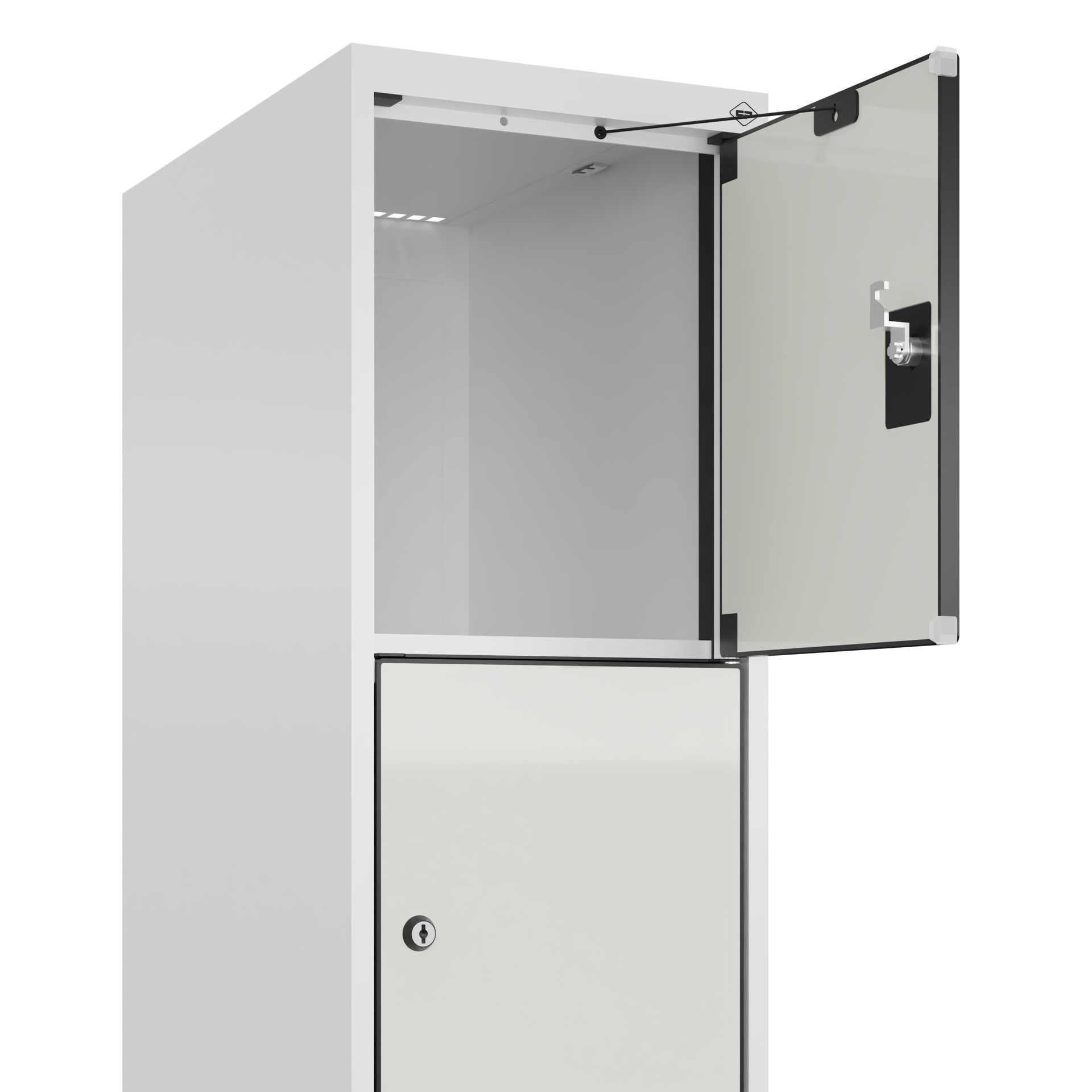 C+P Schlie�fachschrank Evolo PLUS, F��e, 5 F�cher, 1950x300x500mm