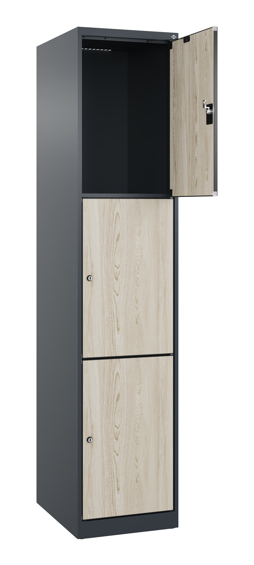 C+P Schlie�fachschrank Evolo PLUS, 3 F�cher, 1850x400x500mm