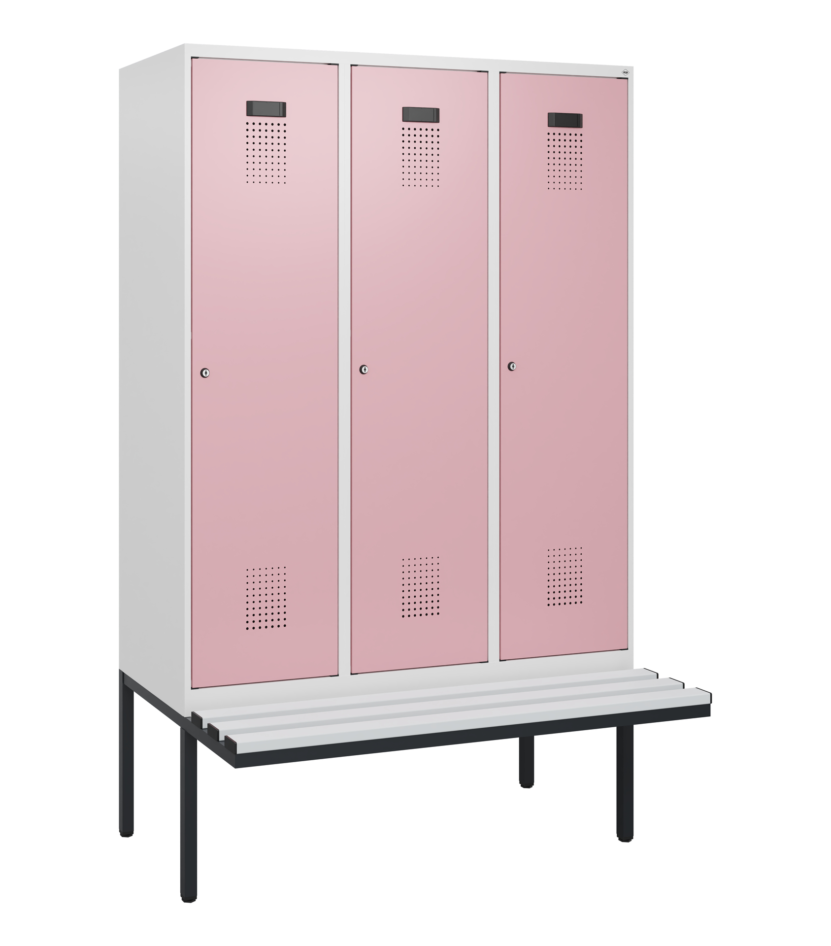 C+P Spind Evolo PLUS, Bank, 3 Abteile, 1950x1200x8
