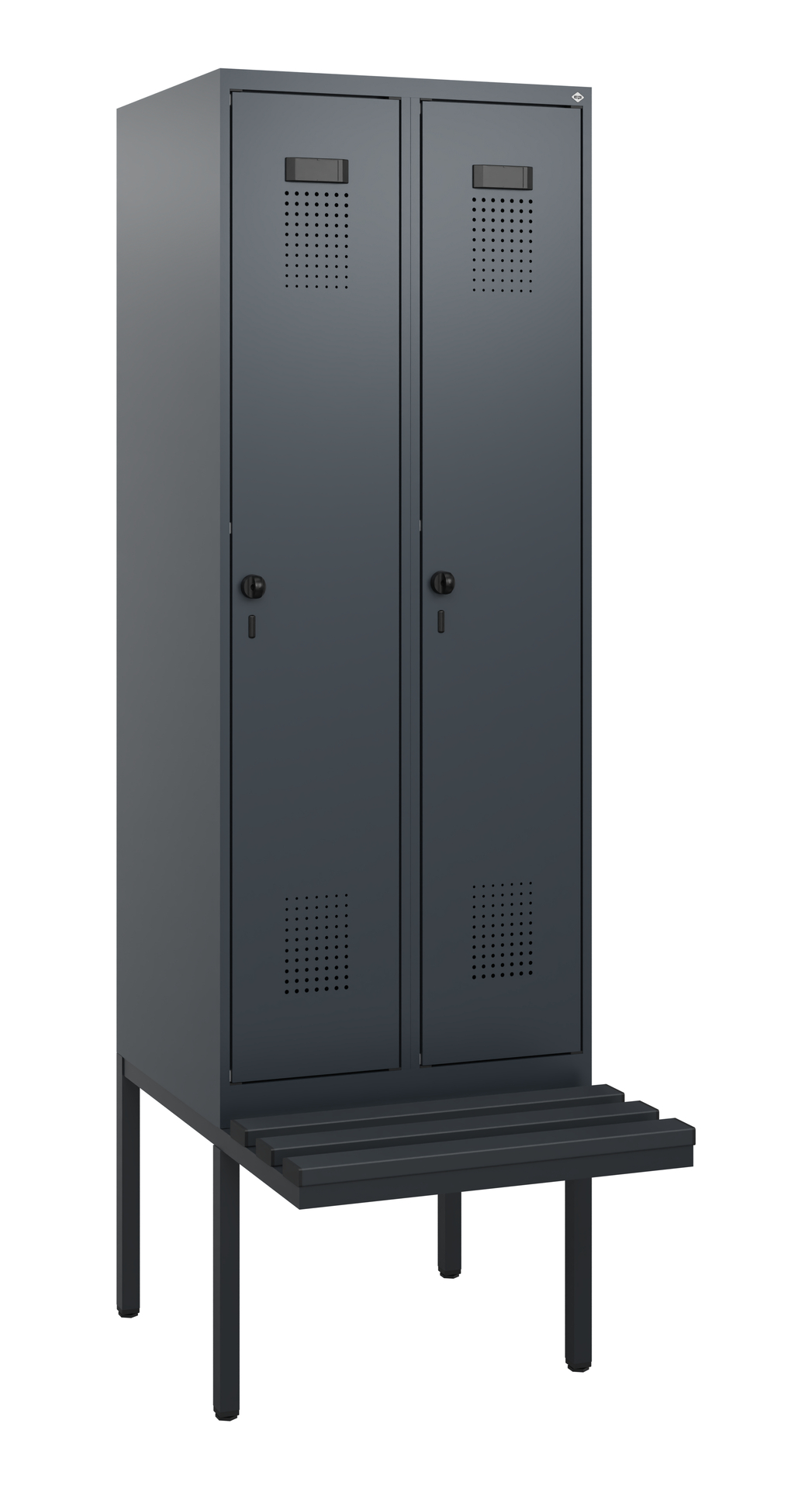 C+P Spind Evolo PLUS, Bank, 2 Abteile, 1950x600x81