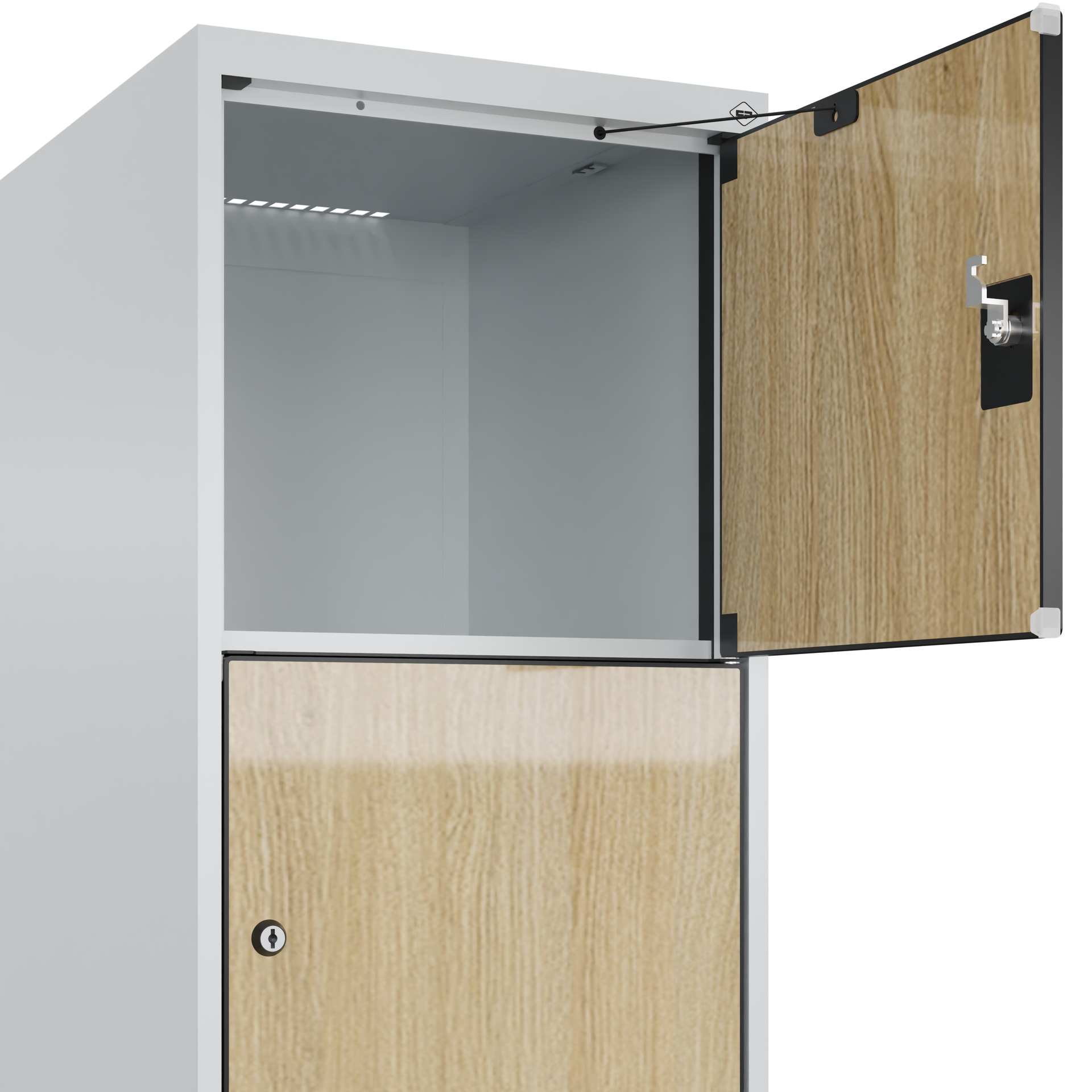 C+P Schlie�fachschrank Evolo PLUS, F��e, 5 F�cher, 1950x400x500mm
