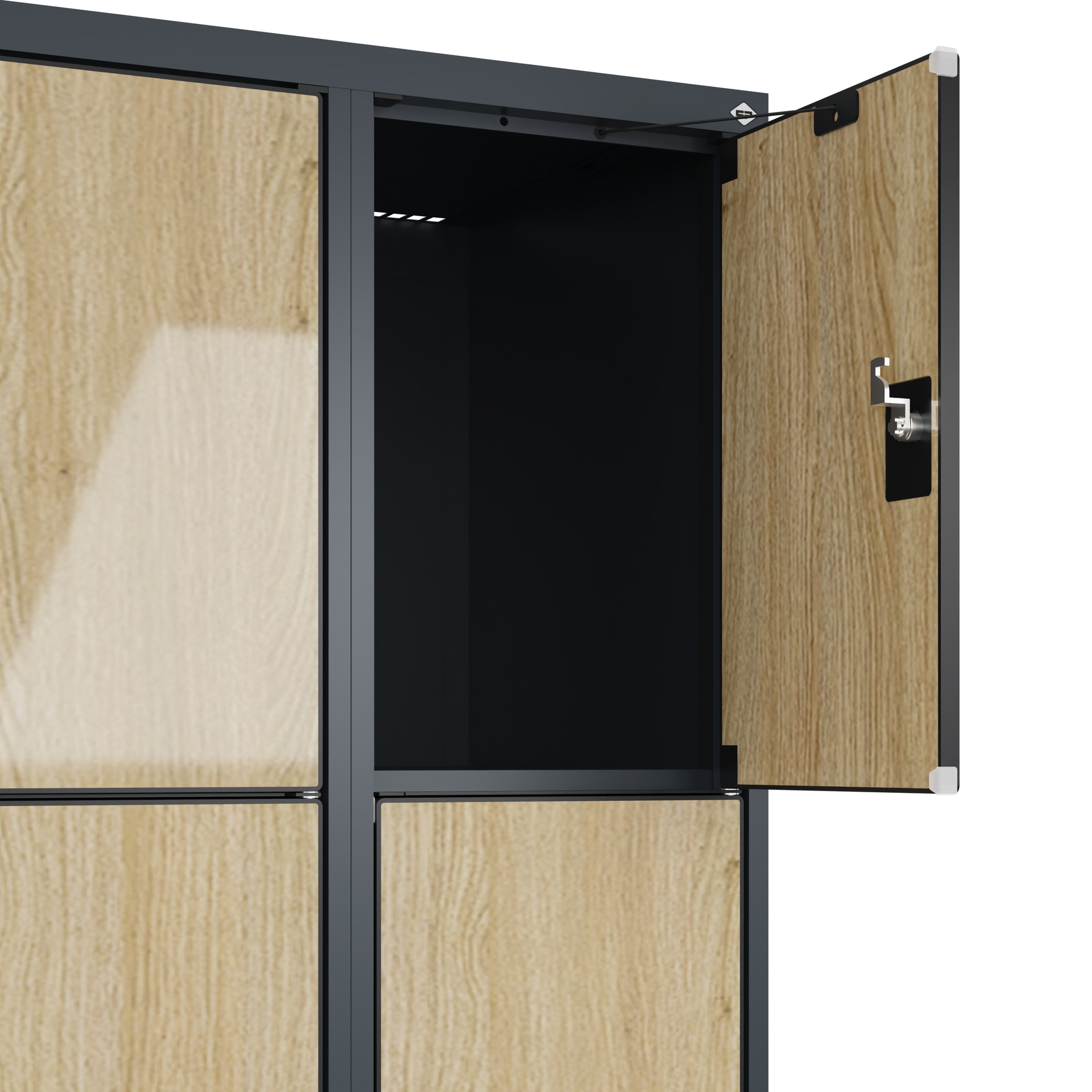 C+P Schlie�fachschrank Evolo PLUS, 16 F�cher, 1850x1200x500mm