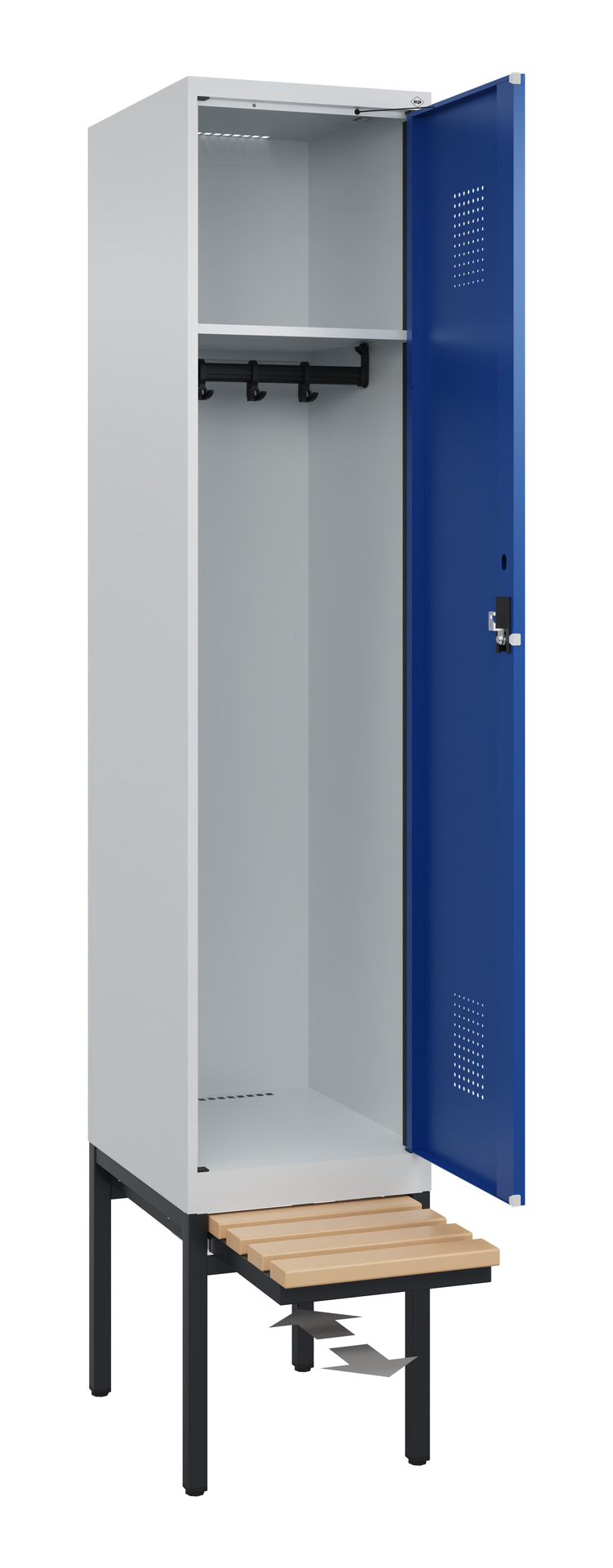C+P Spind Evolo PLUS, Bank, 1 Abteil, 2120x400x815mm