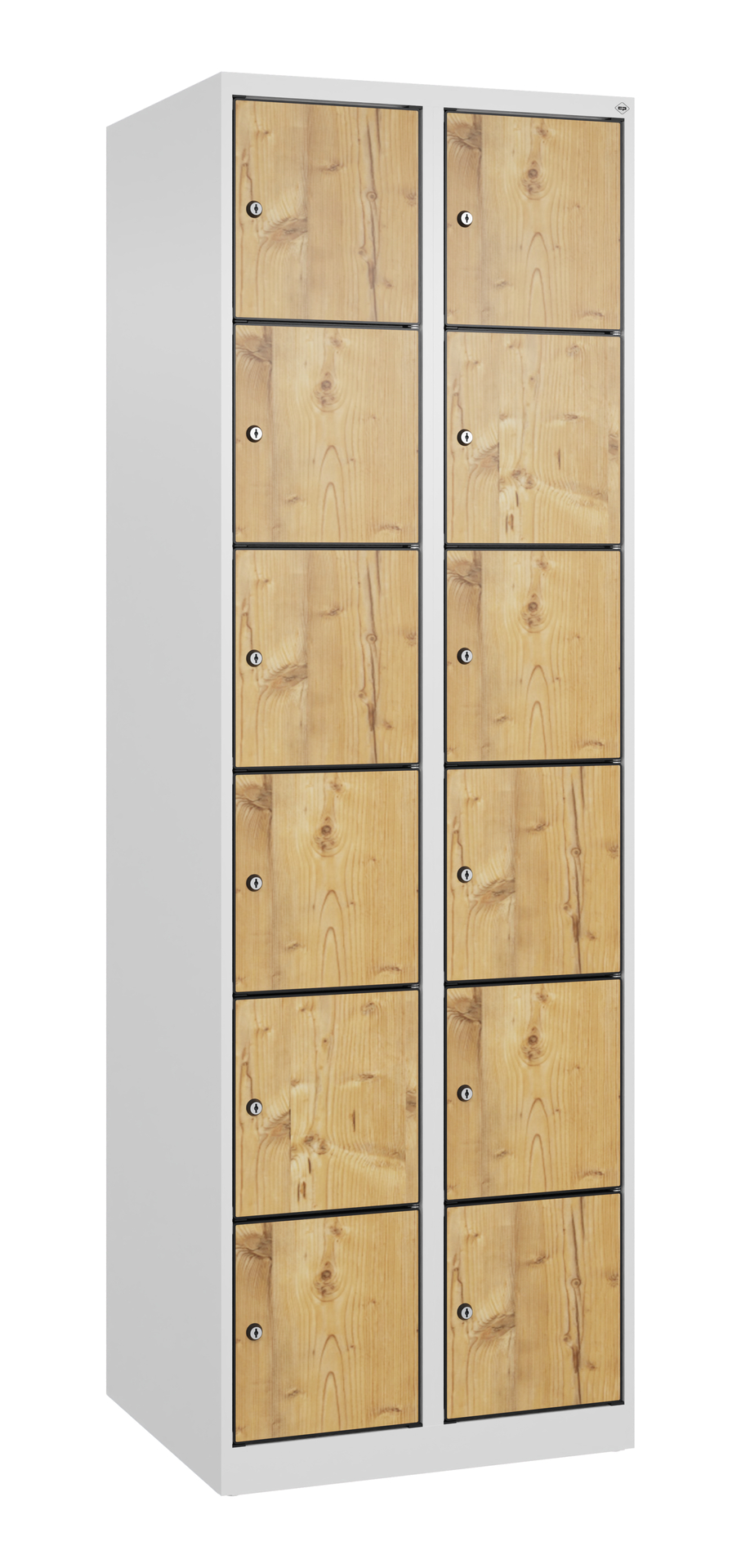 C+P Schlie�fachschrank Evolo PLUS, 12 F�cher, 1850x600x500mm