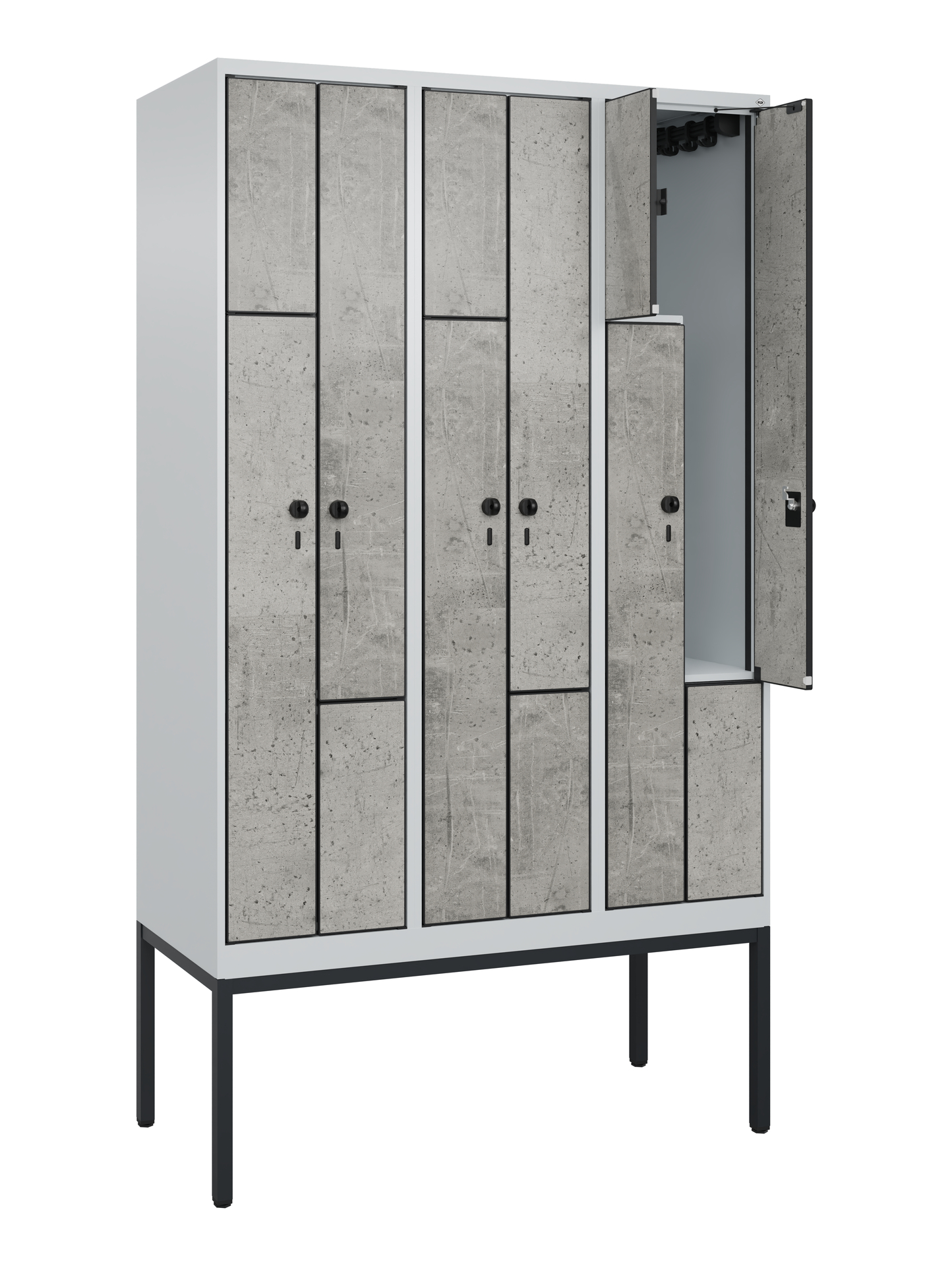 C+P Z-Spind Evolo PLUS, Gestell, 6 F�cher, 2120x1200x500mm