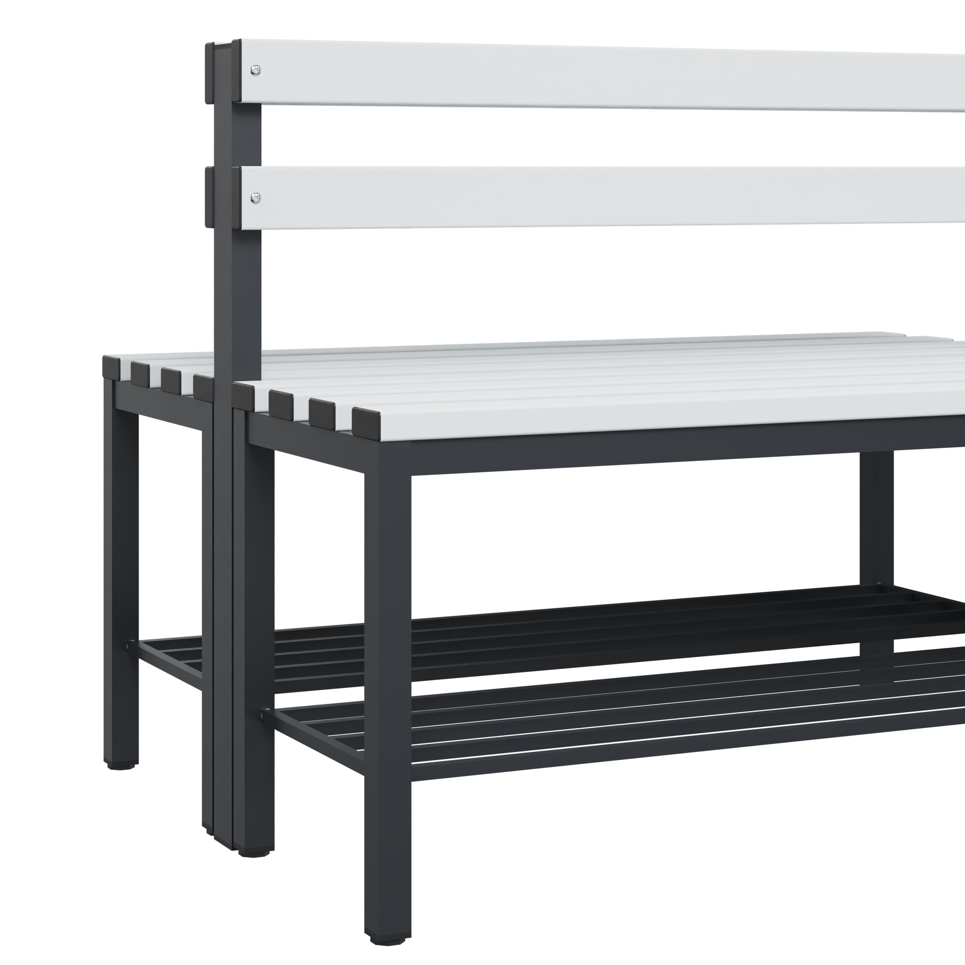 C+P Sitzbank Solid, 774x1000x770mm, 7021/Lichtgrau