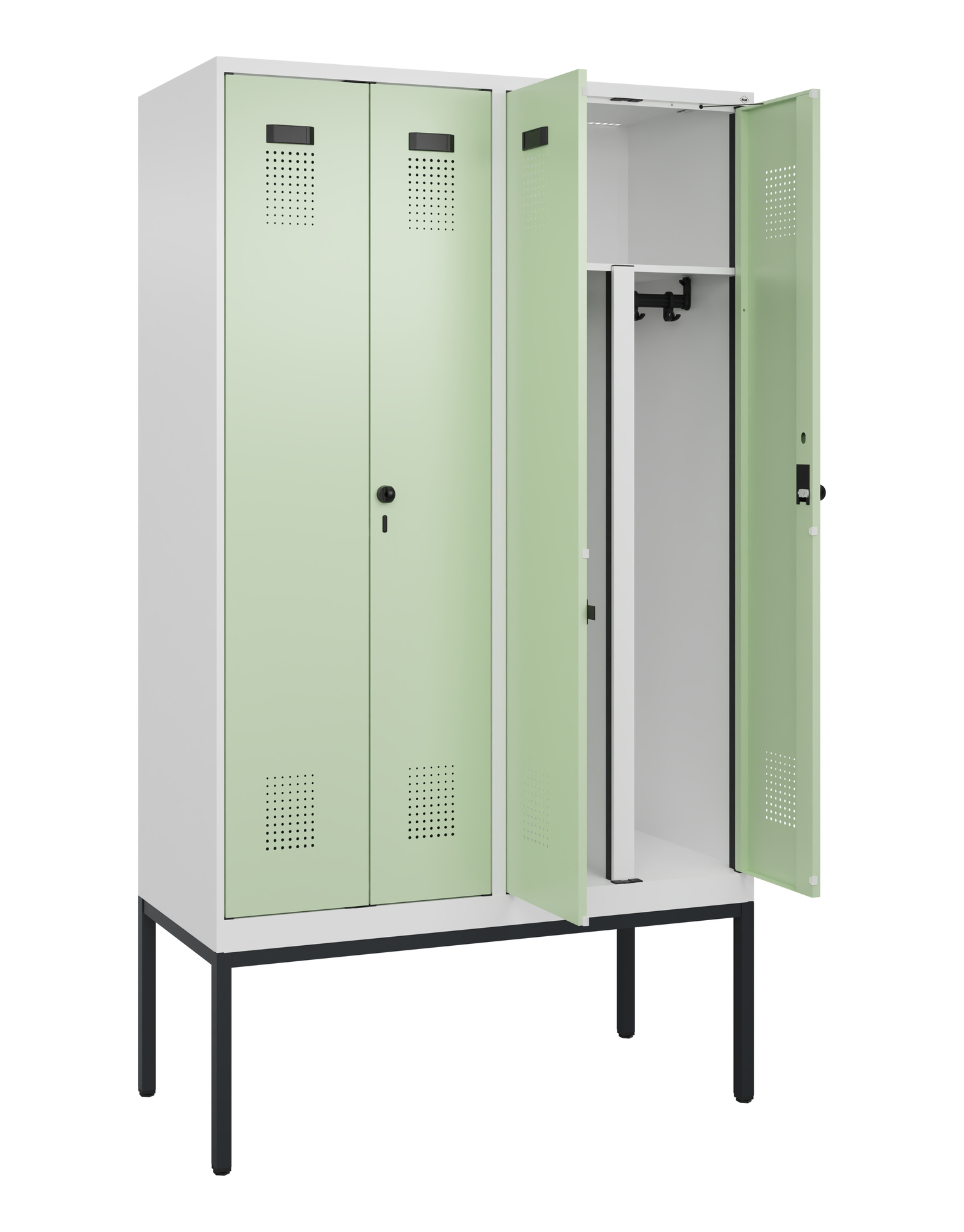 C+P PSA Doppel-Spind Evolo PLUS, Gestell, 4 Abteil