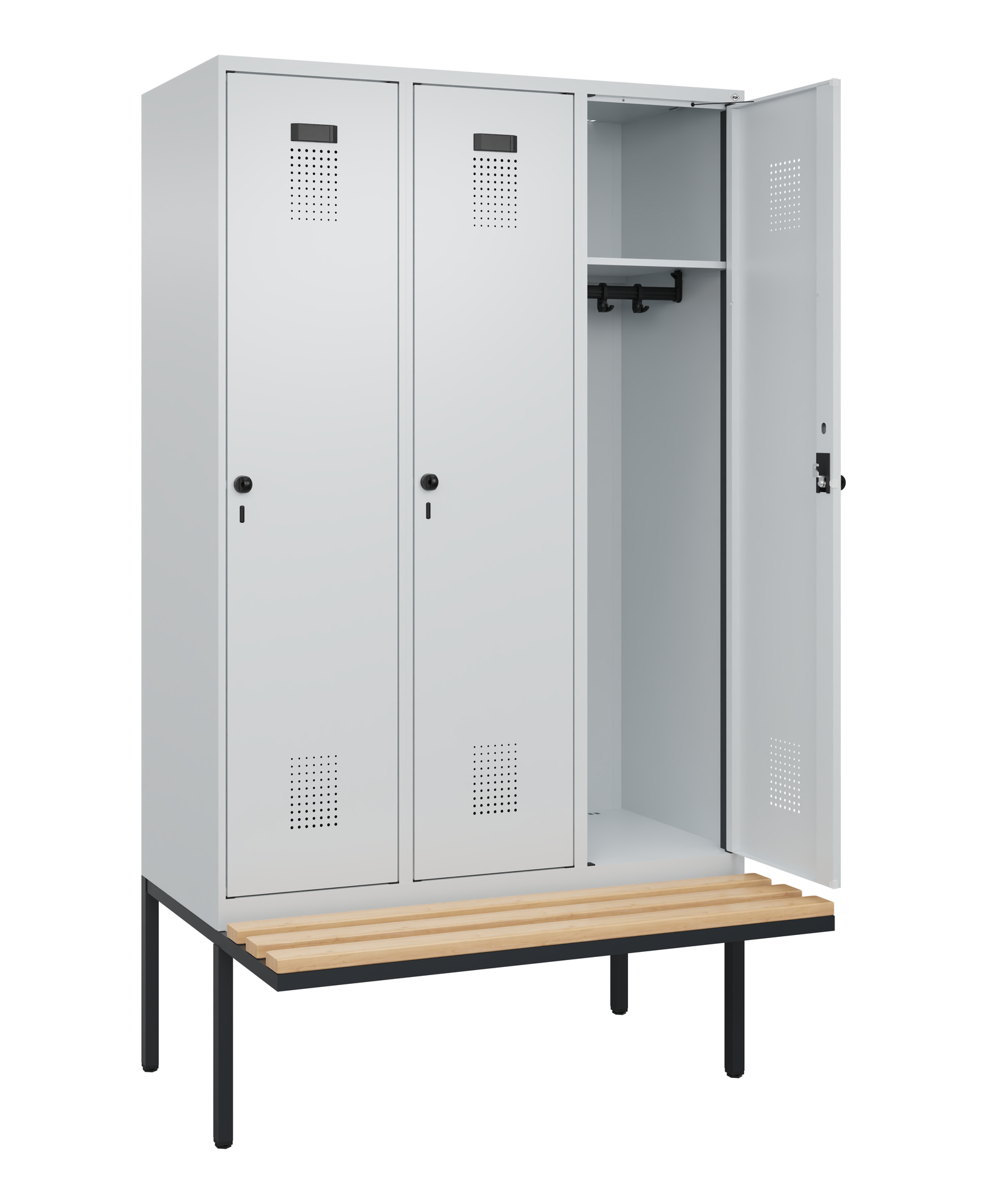 C+P Spind Evolo PLUS, Bank, 3 Abteile, 2120x1200x8