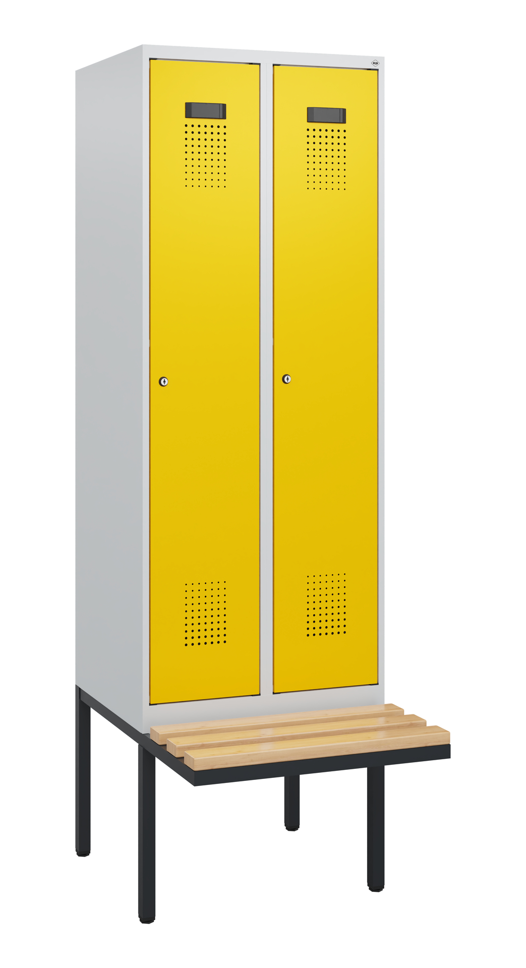 C+P Spind Evolo PLUS, Bank, 2 Abteile, 1950x600x81